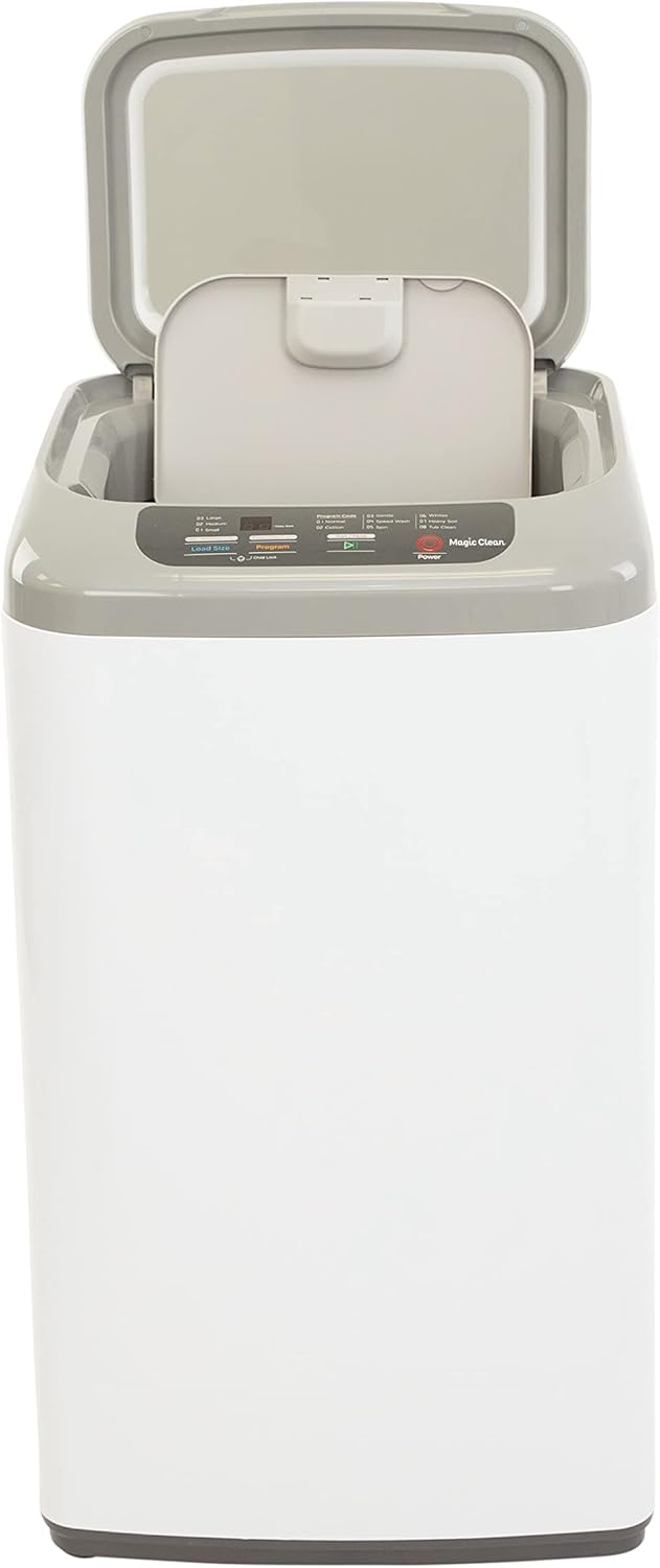 MCLW84WI Portable Compact Washing Machine for Clothes/Laundry with 8 Automatic Cycles and Standard Sink/Faucet Attachment for Apartment, Dorm, RV, White · v5