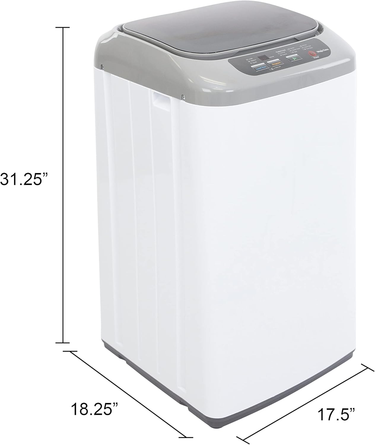 MCLW84WI Portable Compact Washing Machine for Clothes/Laundry with 8 Automatic Cycles and Standard Sink/Faucet Attachment for Apartment, Dorm, RV, White · v5