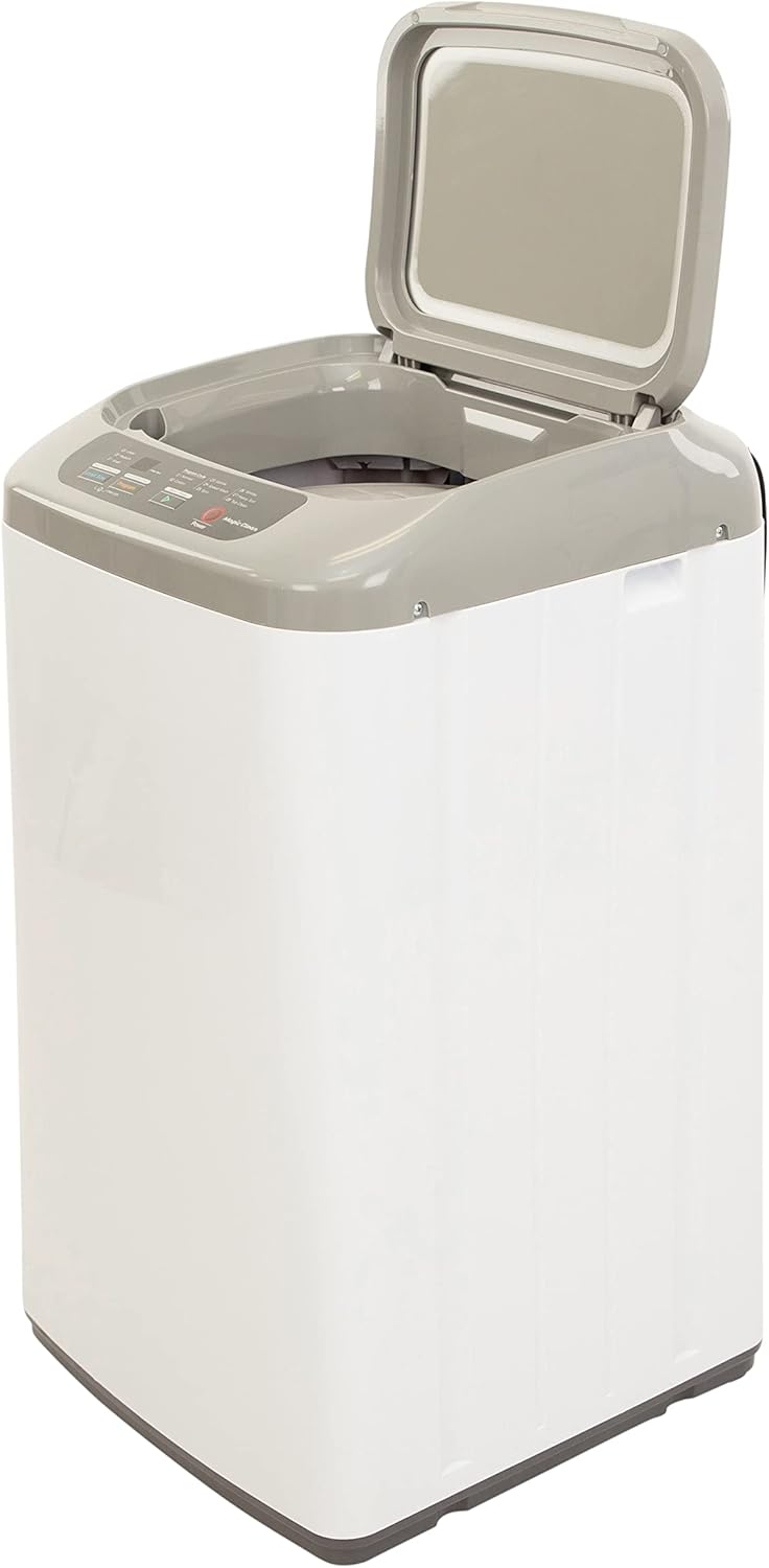 MCLW84WI Portable Compact Washing Machine for Clothes/Laundry with 8 Automatic Cycles and Standard Sink/Faucet Attachment for Apartment, Dorm, RV, White · v5