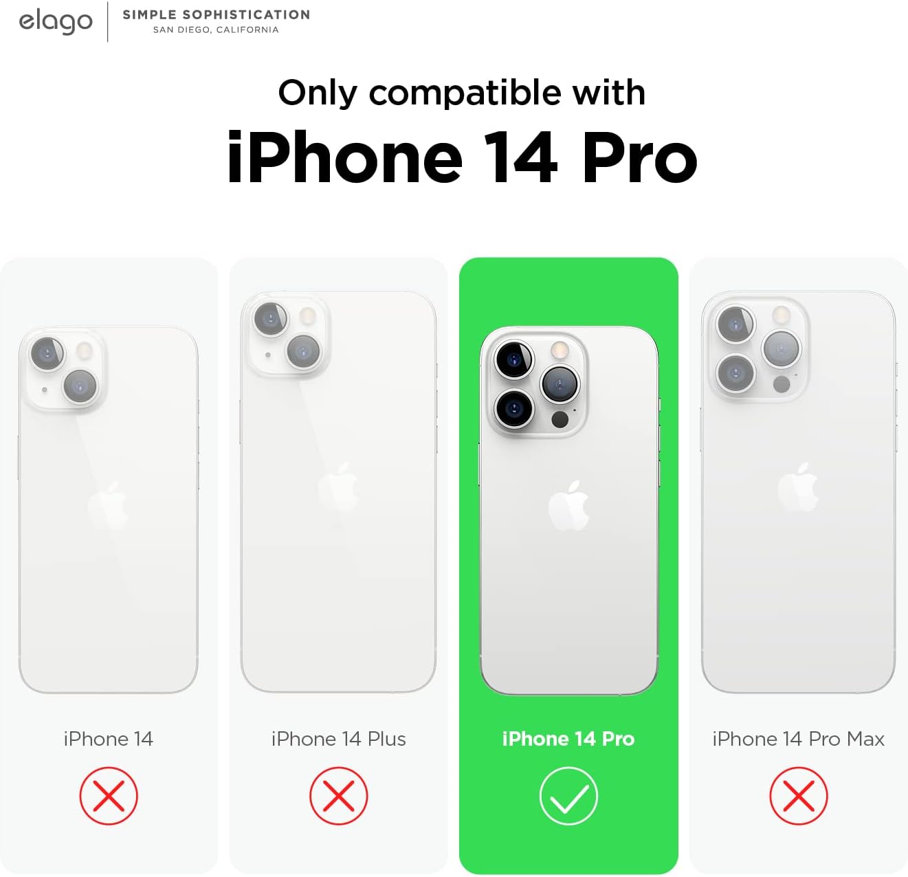 Elago Compatible avec iPhone 14 Pro, coque en silicone liquide, coque de protection intégrale, coque de téléphone fine et résistante aux chocs, doublure en microfibre douce anti-rayures, 6,1 pouces (Stone)