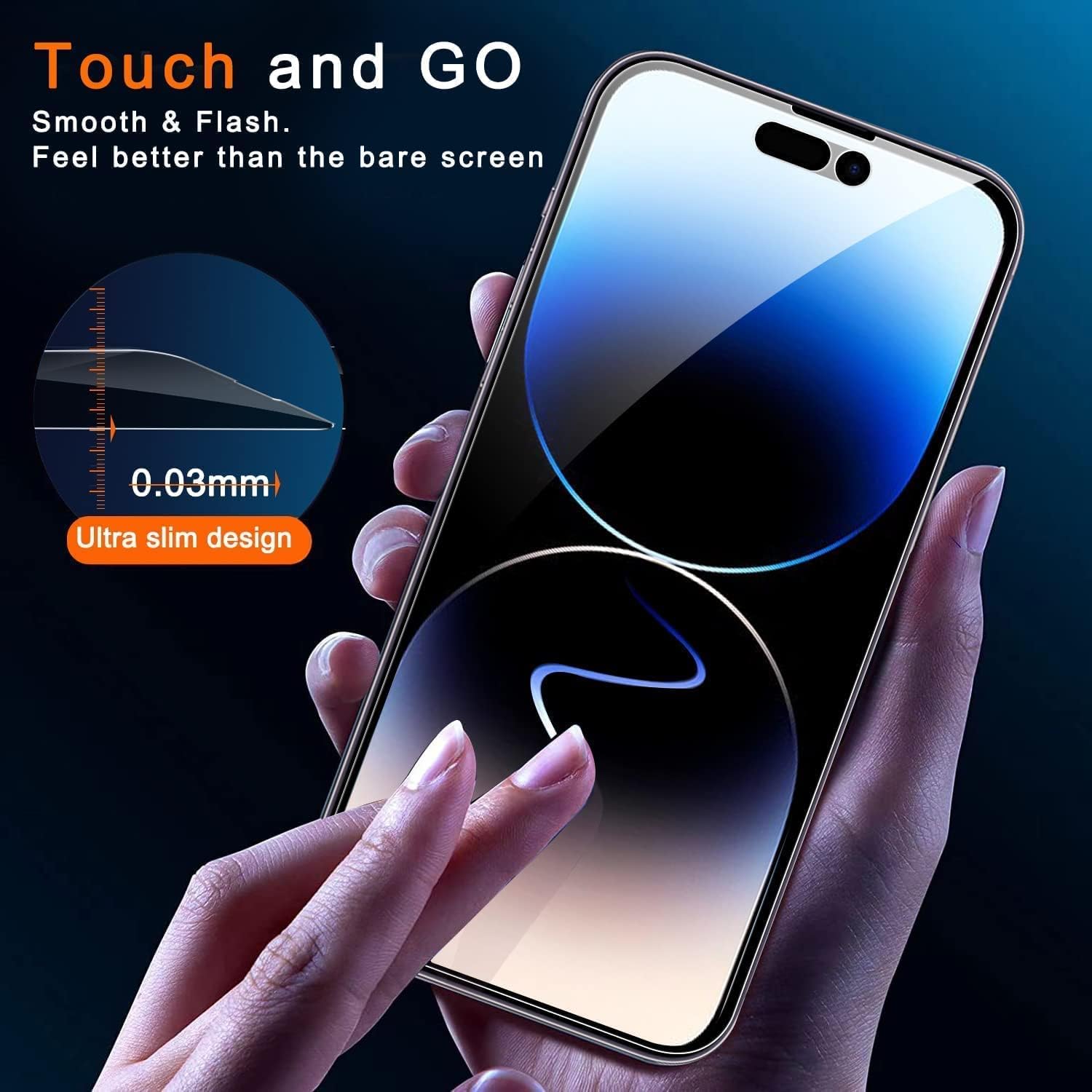 Ferilinso [3 pakiet] do Apple iPhone 14 Pro Max Privacy Screen Protector Akcesoria ze szkła hartowanego 3 szt. 9H Anti Spy Ekran prywatności do iPhone'a 14 Pro Max 3-pakowy ochraniacz obiektywu aparatu