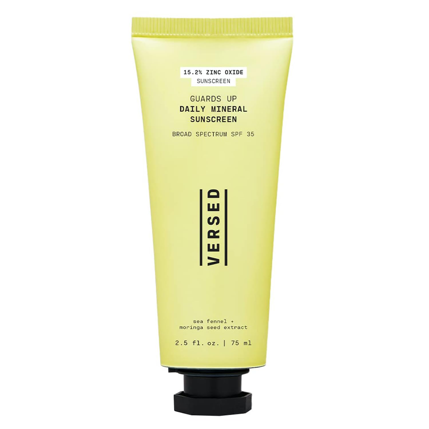 Versed Guards Up Daily Face Sunscreen - Zinc Oxide Mineral Sunscreen Sunscreen for All Skin Types - Lightweight, Skin-Like Non-Nano Sunscreen - Vegan   Pregnancy Safe (2.5 oz)