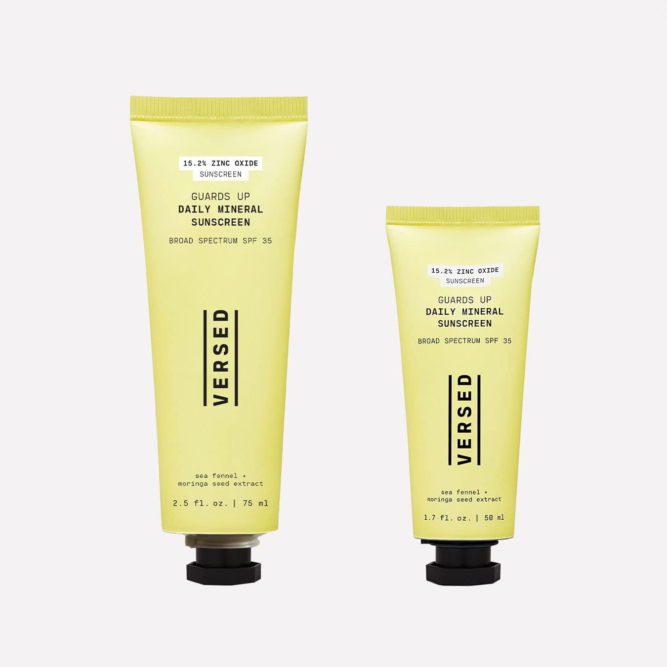 Versed Guards Up Daily Face Sunscreen - Zinc Oxide Mineral Sunscreen Sunscreen for All Skin Types - Lightweight, Skin-Like Non-Nano Sunscreen - Vegan Pregnancy Safe (2.5 oz) · v3