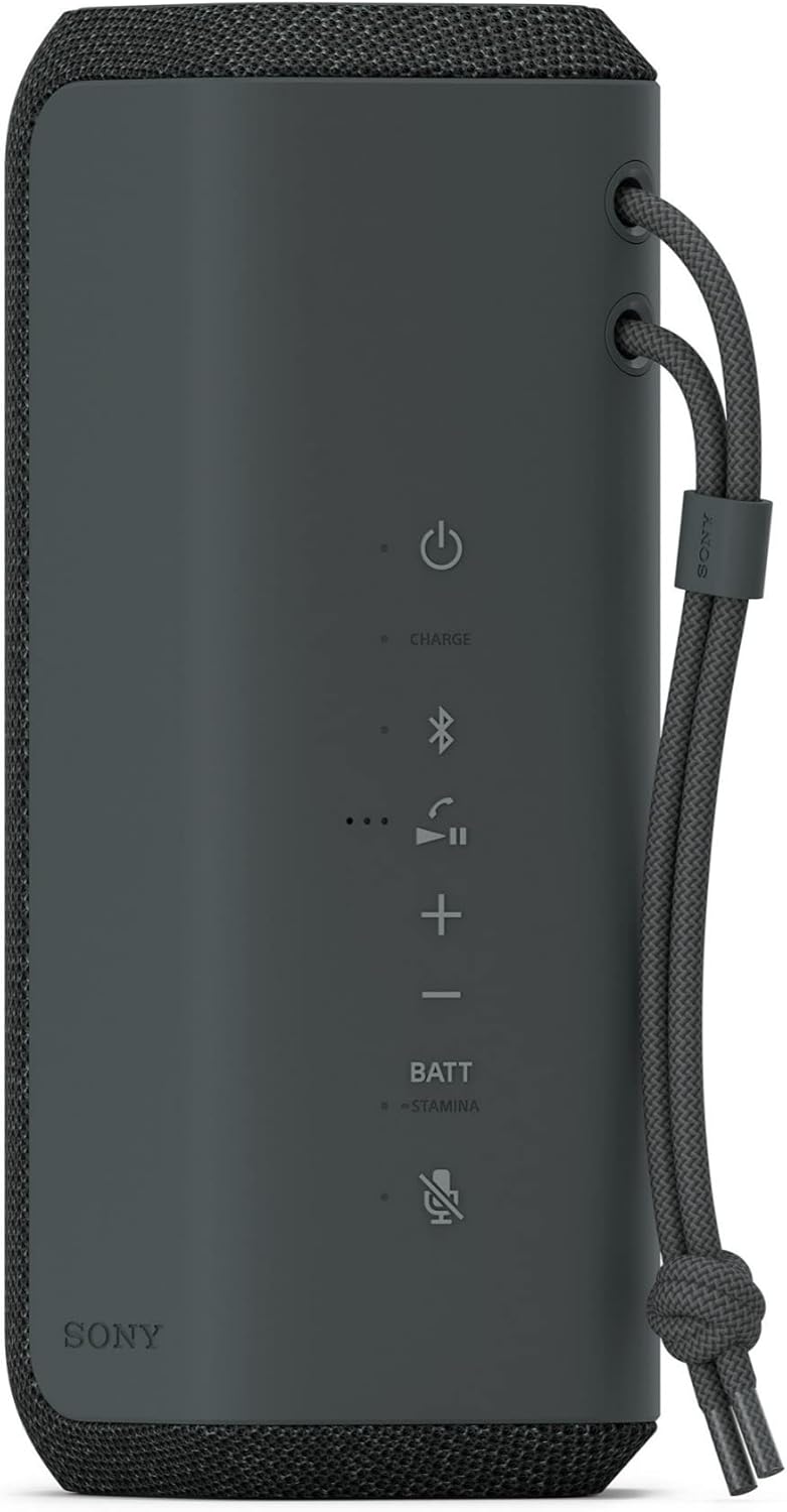Sony SRS-XE200 X-serie draadloze ultradraagbare Bluetooth-luidspreker (zwart) met harde reis- en opbergkoffer (2 stuks)