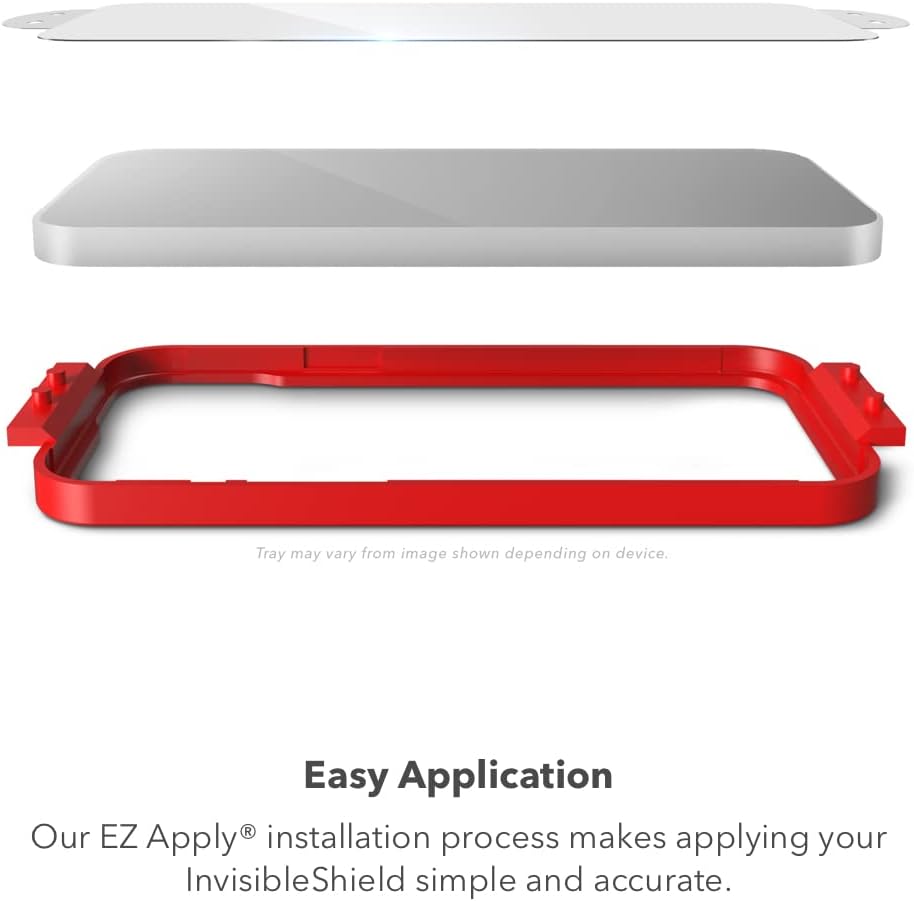 واقي شاشة زجاجي ZAGG Invisible Shield لهاتف Apple iPhone 14 Pro Max - حماية من الصدمات والخدوش، سهل التركيب