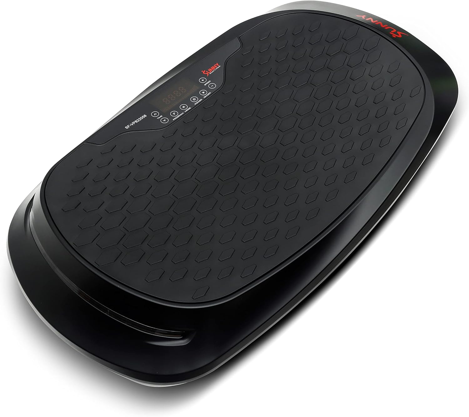 Sunny Health  Fitness Vibration Plate Exercise Machine, Full Body Vibrate Platform for Lymphatic Drainage with Multiple Speeds and Modes, Vibrating Plate Machine for Tension Relief amp; Weight Loss