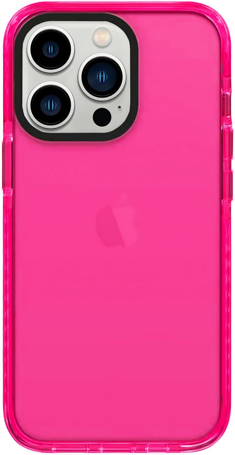 Neon Clear Case Cute Retro Vibrant Design Phone Cases for Women 80s Accessories,Camera Protector Cover Soft Silicone Shockproof Protective Case for iPhone 14 Pro MAX 6.7inch