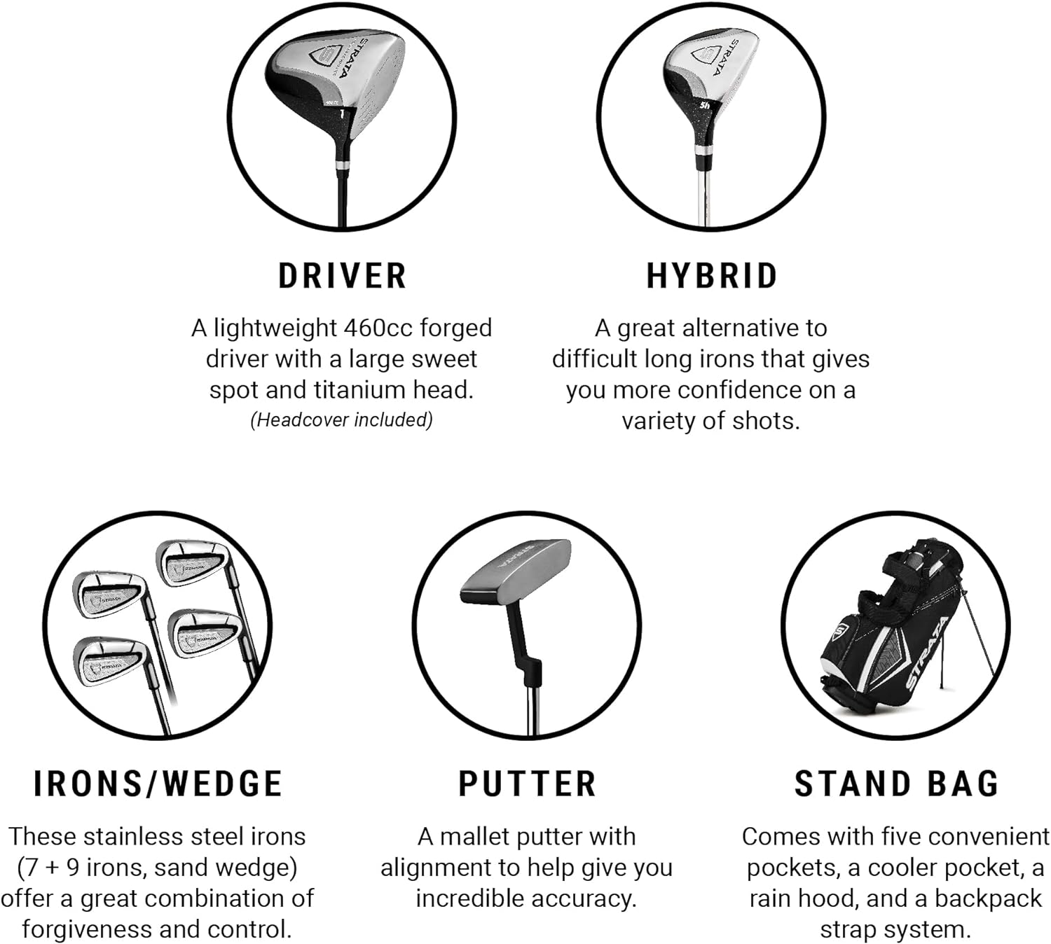 Set completo Strata da golf da uomo Callaway