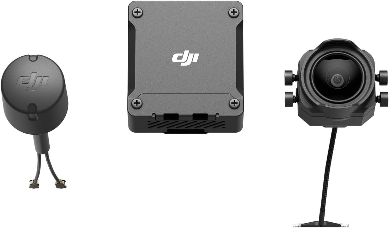 Unit Udara DJI O3 untuk Drone FPV, Sistem Transmisi Digital, Jangkauan Maksimum 10 km, Transmisi Video H.265 1080p/100fps