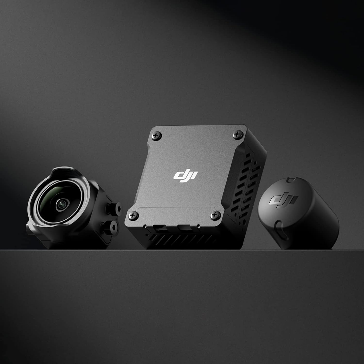 Unit Udara DJI O3 untuk Drone FPV, Sistem Transmisi Digital, Jangkauan Maksimum 10 km, Transmisi Video H.265 1080p/100fps