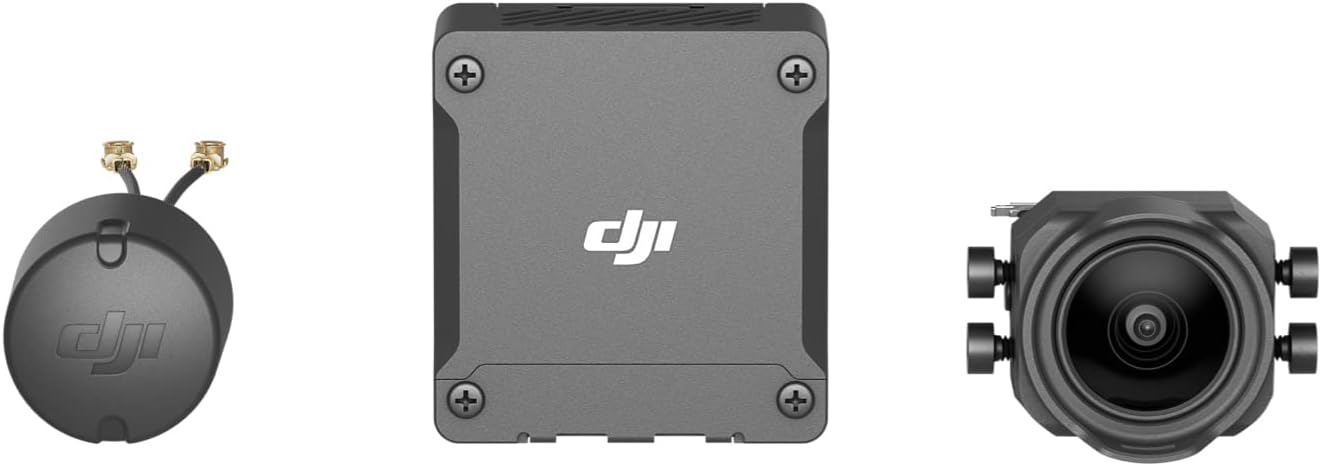 Unit Udara DJI O3 untuk Drone FPV, Sistem Transmisi Digital, Jangkauan Maksimum 10 km, Transmisi Video H.265 1080p/100fps