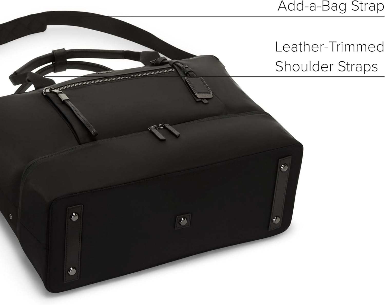 TUMI - Voyageur Contine Weekender - Travel Weekend Bag for Women - Holds Up to 14 Laptop - Multiple Compartment  Pockets - Black amp; Gunmetal Hardware · v2