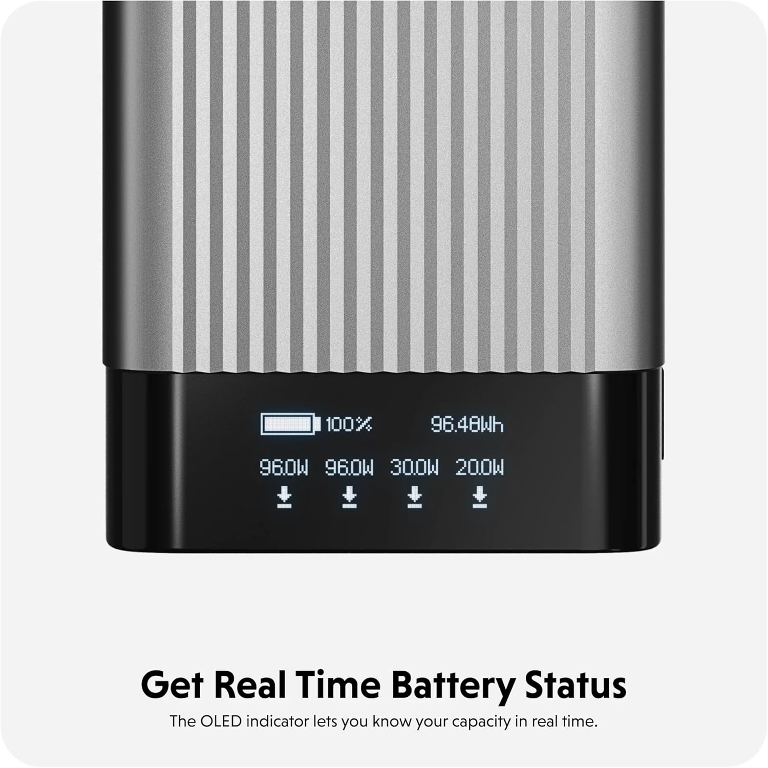 Batterie HyperJuice 245 W USB-C 100 Wh, MacBook M1, iPad, iPhone et plus encore, chargeur rapide type C, batterie externe de 27 000 mAh, chargeur portable