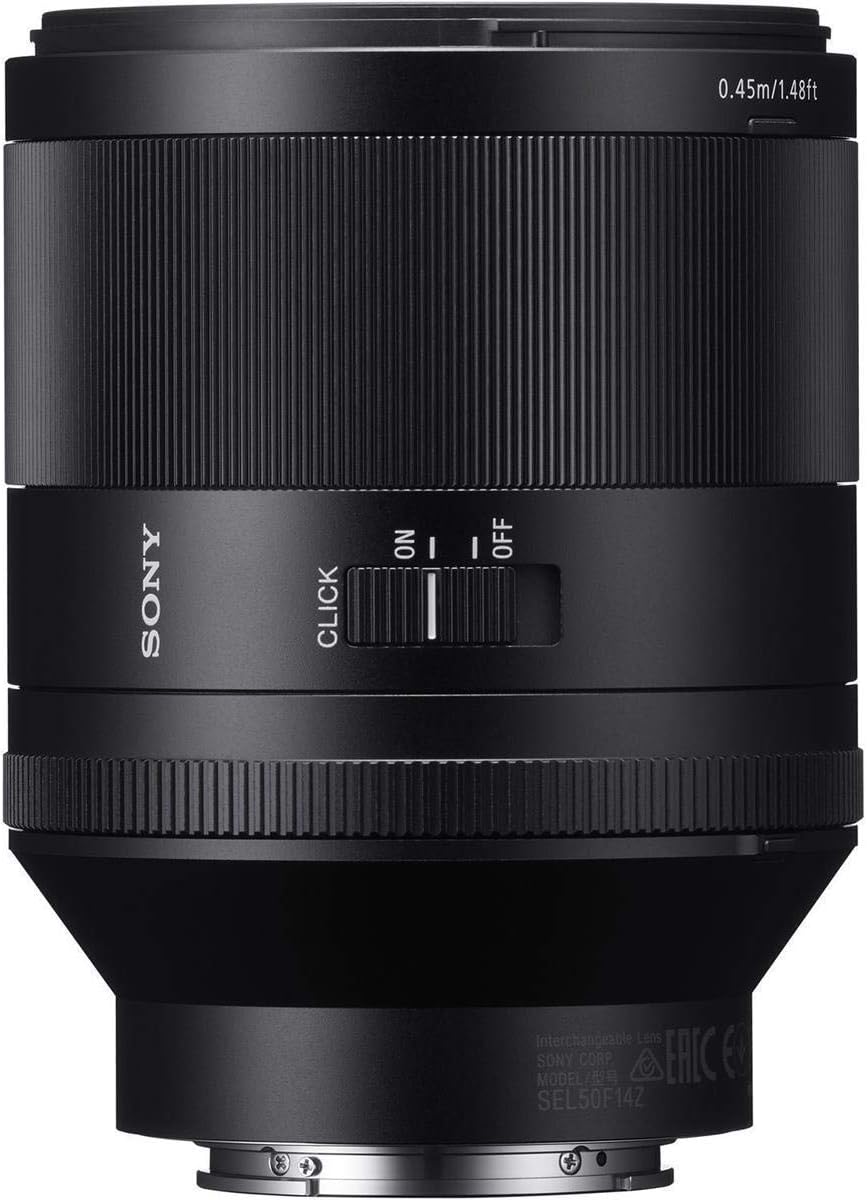 Obiettivo Sony Planar T* FE 50 mm f/1.4 ZA, pacchetto con kit filtro da 72 mm, custodia per obiettivo, detergente per obiettivi, kit di pulizia, tappo copriobiettivo