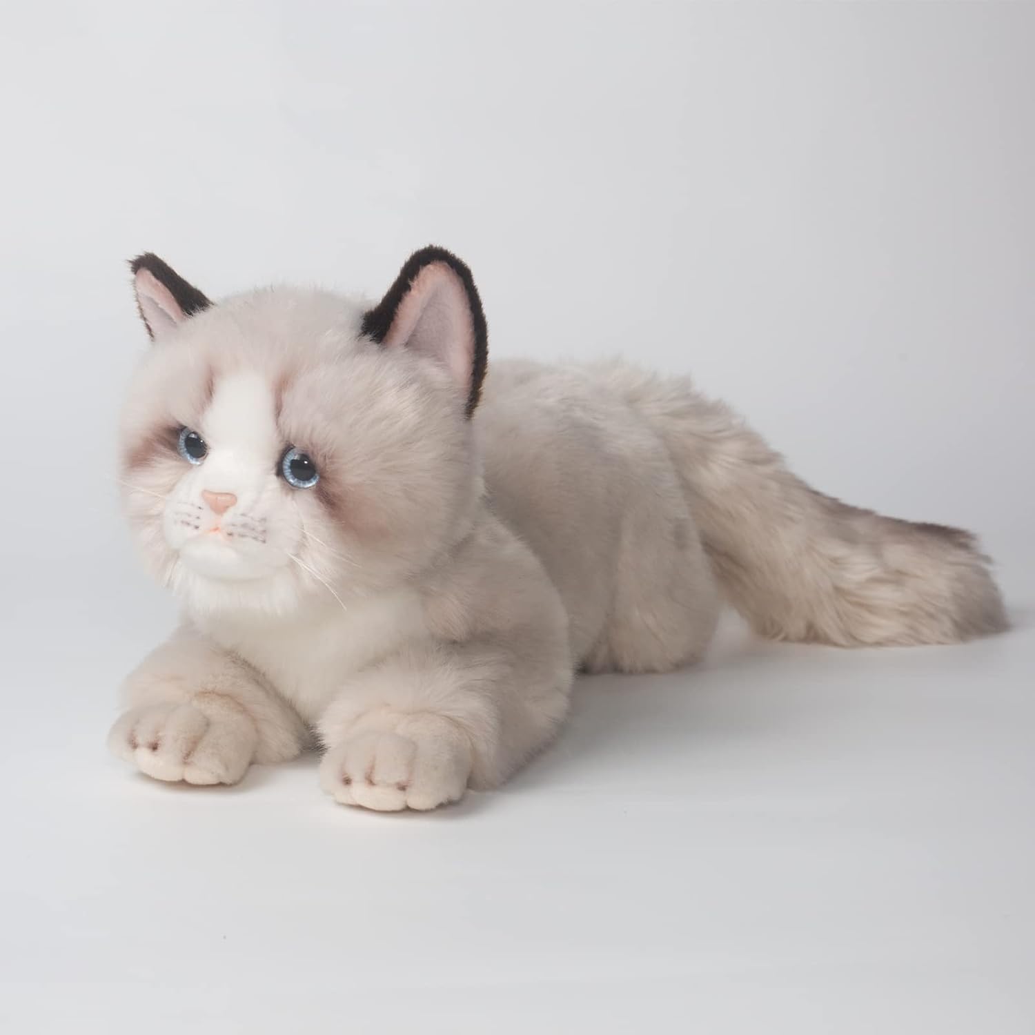 CU-MATE 20 Inch Gray Ragdoll Cat Stuffed Animal Toys Dolls,Cute Handmade Plush Toy Ann Baker Cat Birthday Gifts Present for Boys and Girls · v2