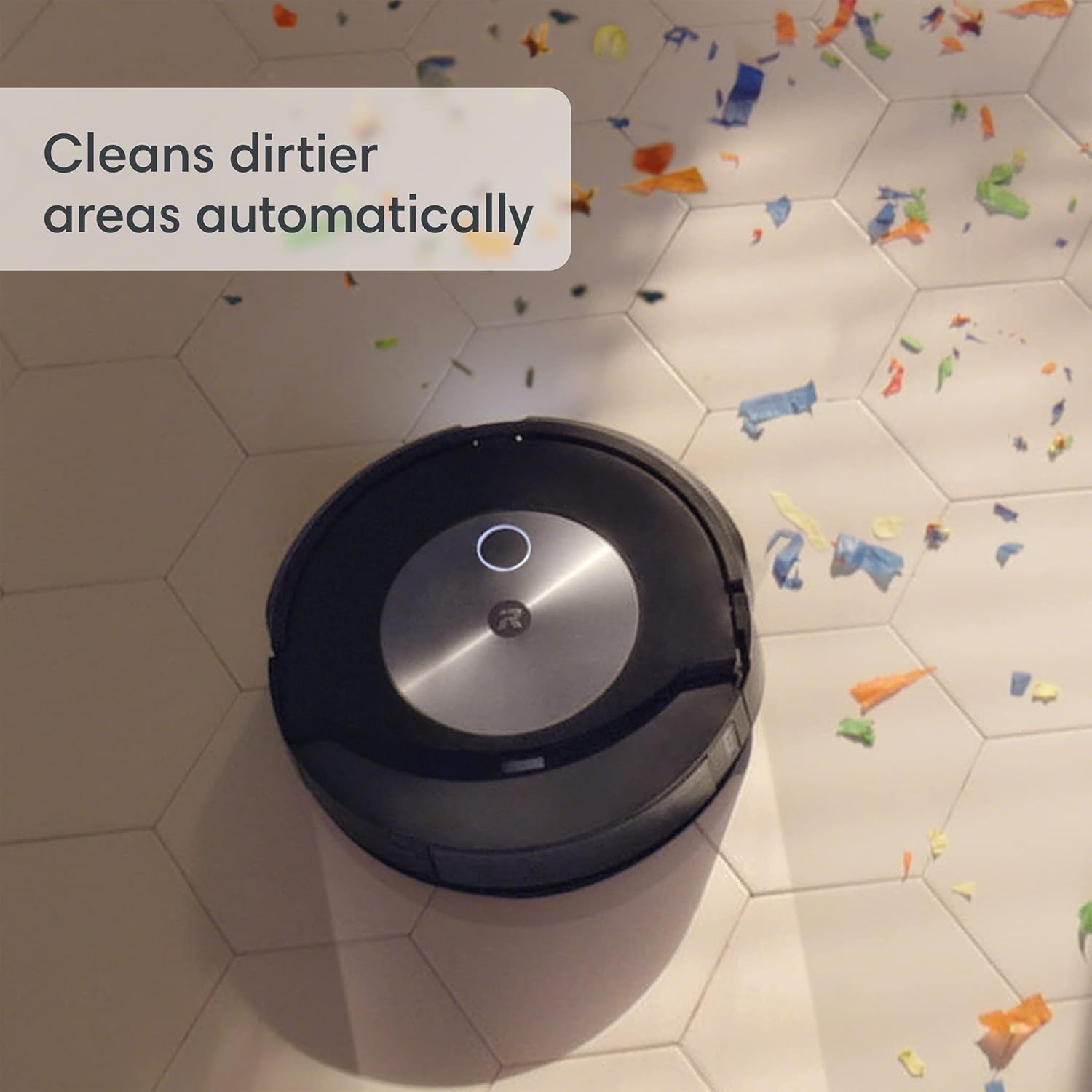 iRobot Roomba Combo j7 Saugroboter, selbstentleernder Wischmopp — Saugt und wischt automatisch, vollständig ausziehbares Wischpad, identifiziert Verstärker; vermeidet Hindernisse, Smart Mapping, Alexa, ideal für Haustiere