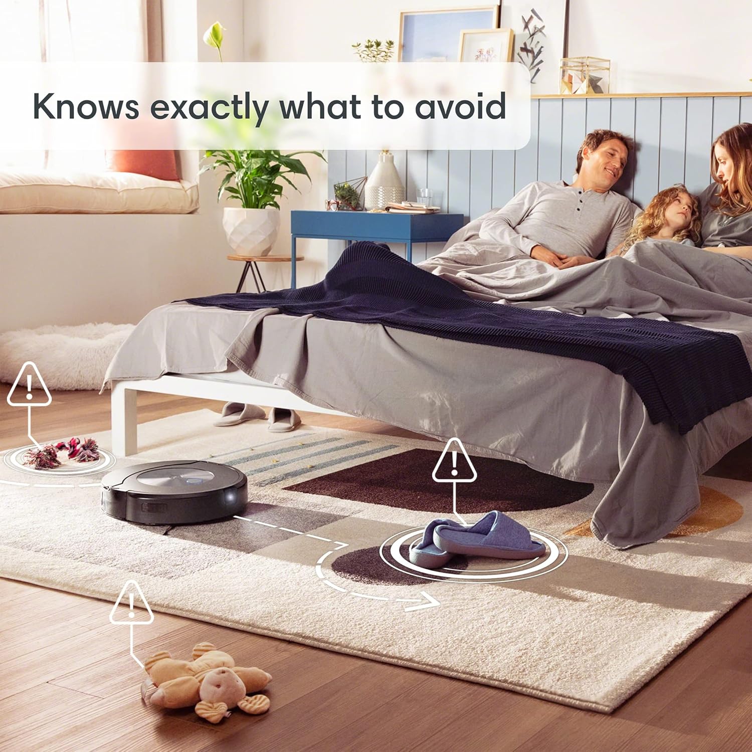 iRobot Roomba Combo j7 Saugroboter, selbstentleernder Wischmopp — Saugt und wischt automatisch, vollständig ausziehbares Wischpad, identifiziert Verstärker; vermeidet Hindernisse, Smart Mapping, Alexa, ideal für Haustiere