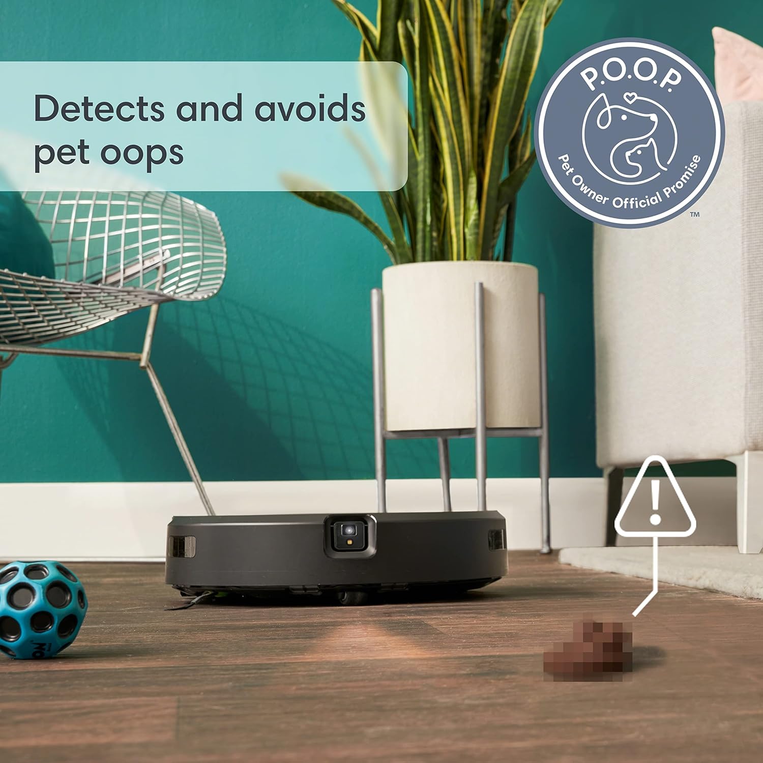 iRobot Roomba Combo j7 Saugroboter, selbstentleernder Wischmopp — Saugt und wischt automatisch, vollständig ausziehbares Wischpad, identifiziert Verstärker; vermeidet Hindernisse, Smart Mapping, Alexa, ideal für Haustiere