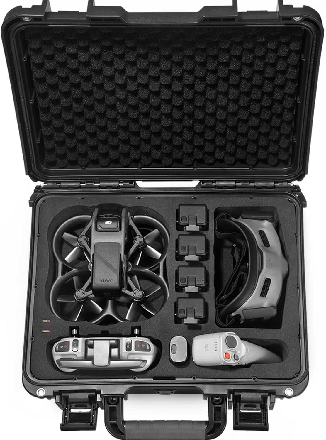 Custodia rigida Lekufee compatibile con DJI Avata Explorer Combo (DJI Goggles Integra) /DJI Avata Pro (DJI Goggles 2) /DJI Avata Fly Smart Combo (FPV Goggles V2) e altri accessori (solo custodia) (non per Avata 2)