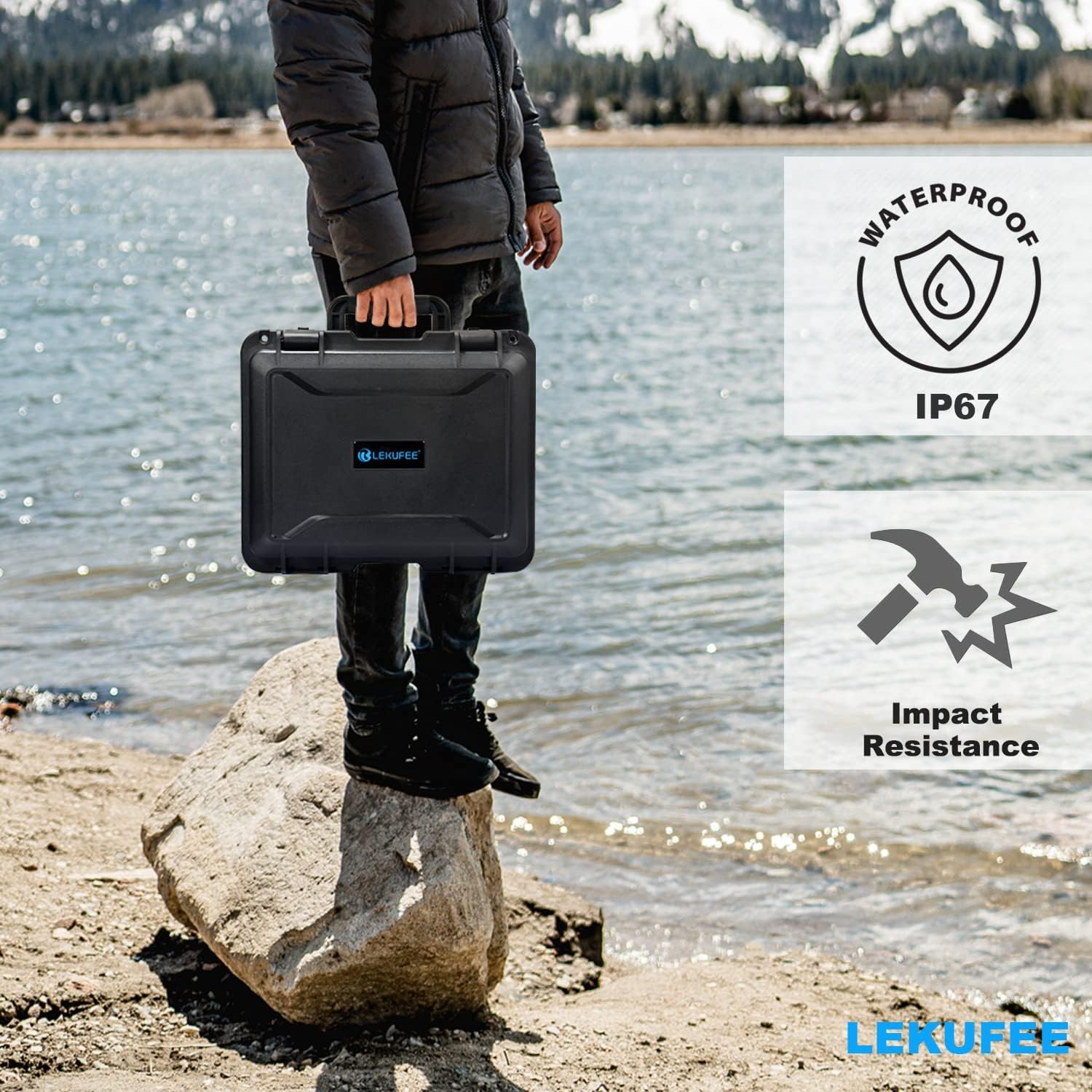 Custodia rigida Lekufee compatibile con DJI Avata Explorer Combo (DJI Goggles Integra) /DJI Avata Pro (DJI Goggles 2) /DJI Avata Fly Smart Combo (FPV Goggles V2) e altri accessori (solo custodia) (non per Avata 2)