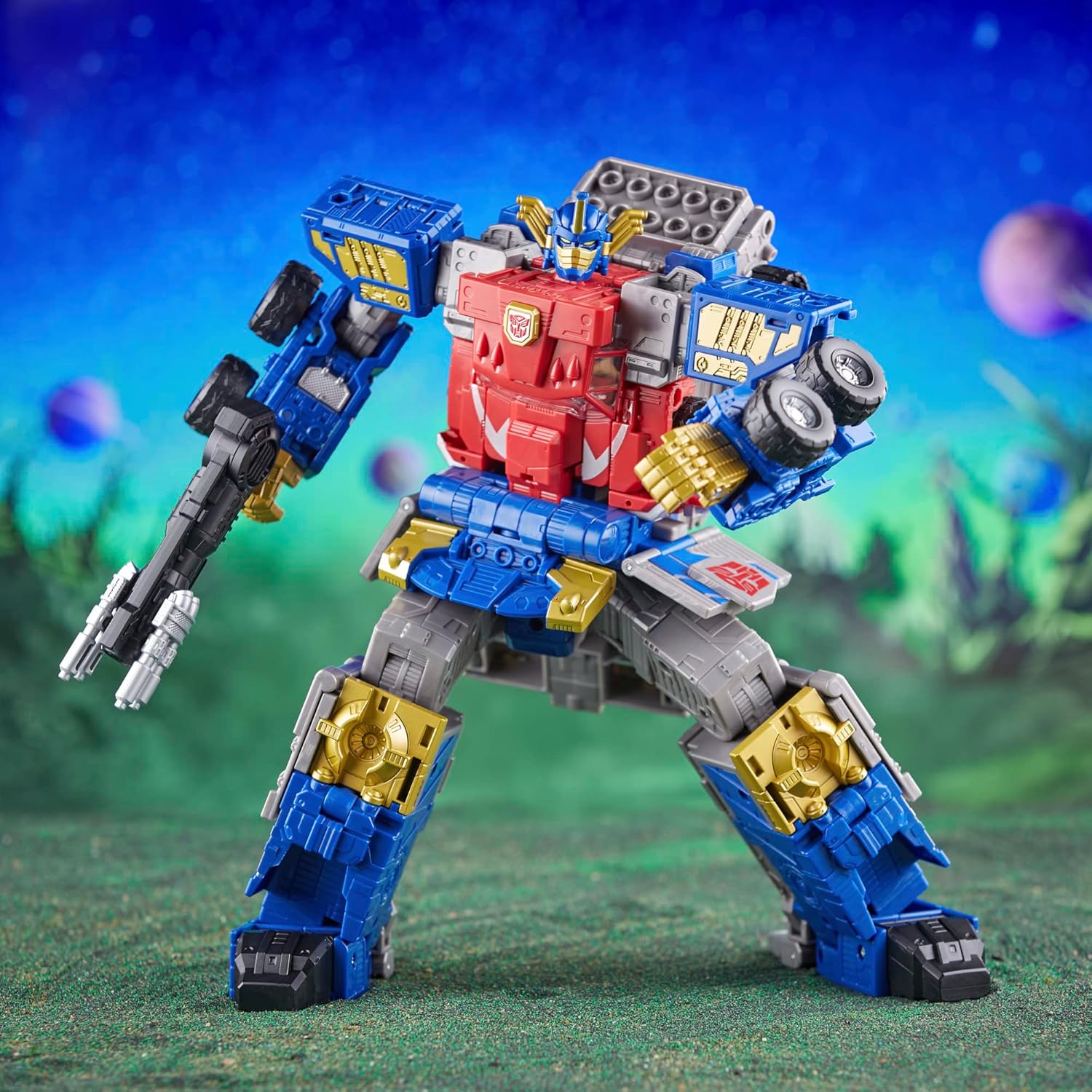 Giocattolo Transformers Toys Legacy Evolution Commander Armada Universe Optimus Prime, 7,5 pollici, action figure per ragazzi e ragazze dagli 8 anni in su