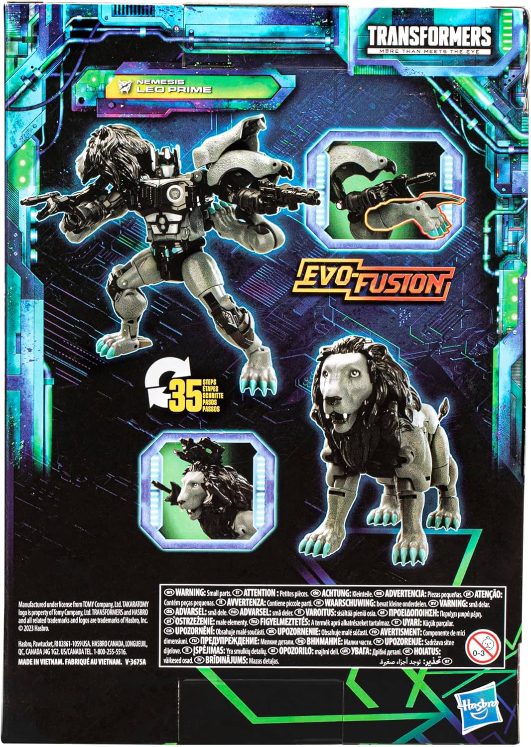 Giocattolo Transformers Toys Legacy Evolution Voyager Nemesis Leo Prime, 7 pollici, action figure per ragazzi e ragazze dagli 8 anni in su
