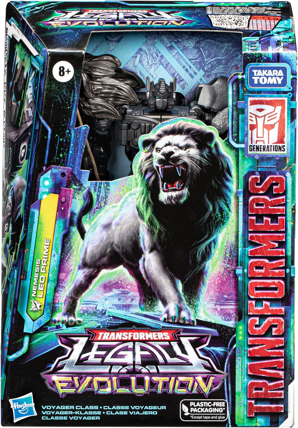 Giocattolo Transformers Toys Legacy Evolution Voyager Nemesis Leo Prime, 7 pollici, action figure per ragazzi e ragazze dagli 8 anni in su