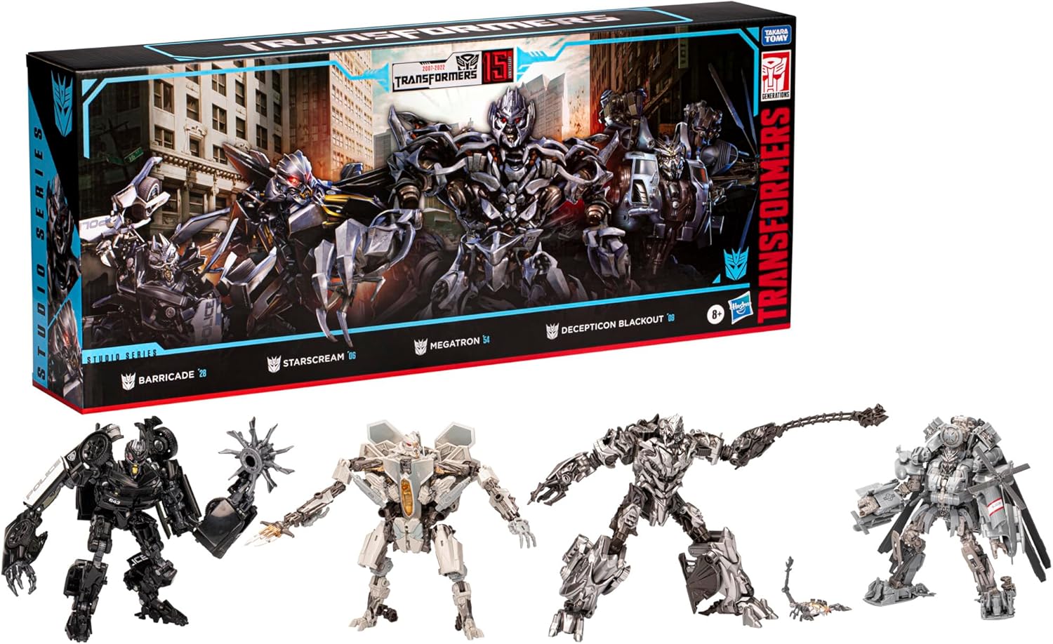 Transformers Toys Studio Series Movie 1 15° anniversario Decepticon Multipack, con 4 action figure per ragazzi e ragazze dagli 8 anni in su (esclusiva Amazon)