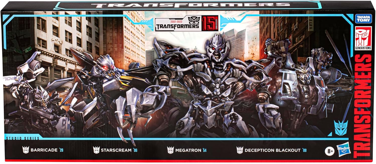 Transformers Toys Studio Series Movie 1 15° anniversario Decepticon Multipack, con 4 action figure per ragazzi e ragazze dagli 8 anni in su (esclusiva Amazon)