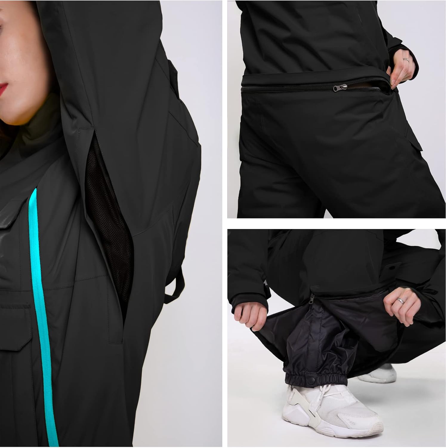 Einteilige Skianzüge für Damen, wasserdichte Skioveralls, Winter-Onesies, Schneeanzüge, Snowboard-Overalls für Schneesport