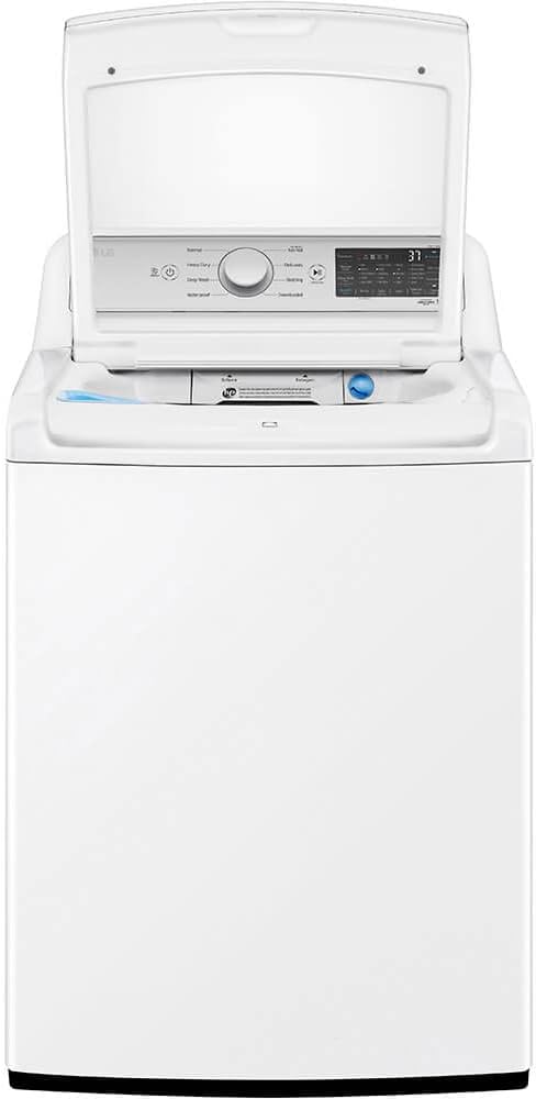 LG WT7405CW 5.3 Cu. Ft. White Top Load Washer with 4-Way Agitator  TurboWash3D Technology