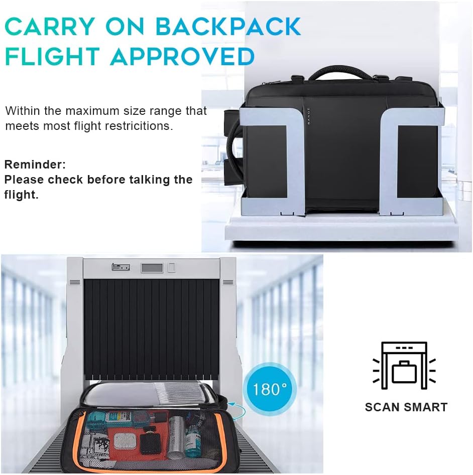 45L Carry On Backpack, Weekender Travel Backpacks, 17.3 inch Laptop Back Pack Business Expandable Bag for Men and Women… (Blake45L（with3cubes))… · v3