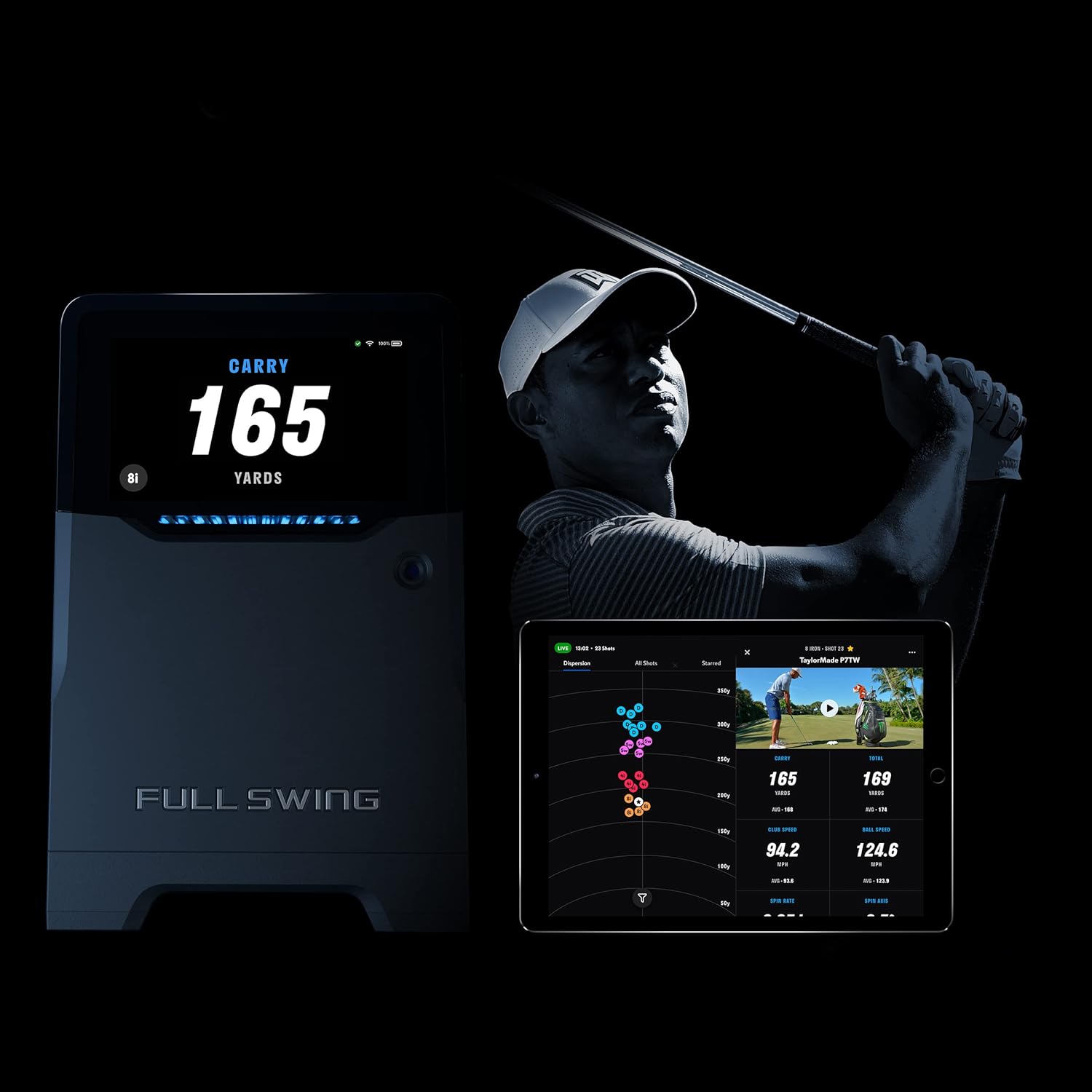 Bộ dụng cụ chơi golf Full Swing di động ngoài trời trong nhà - Đã được Tiger Woods kiểm tra và tin dùng