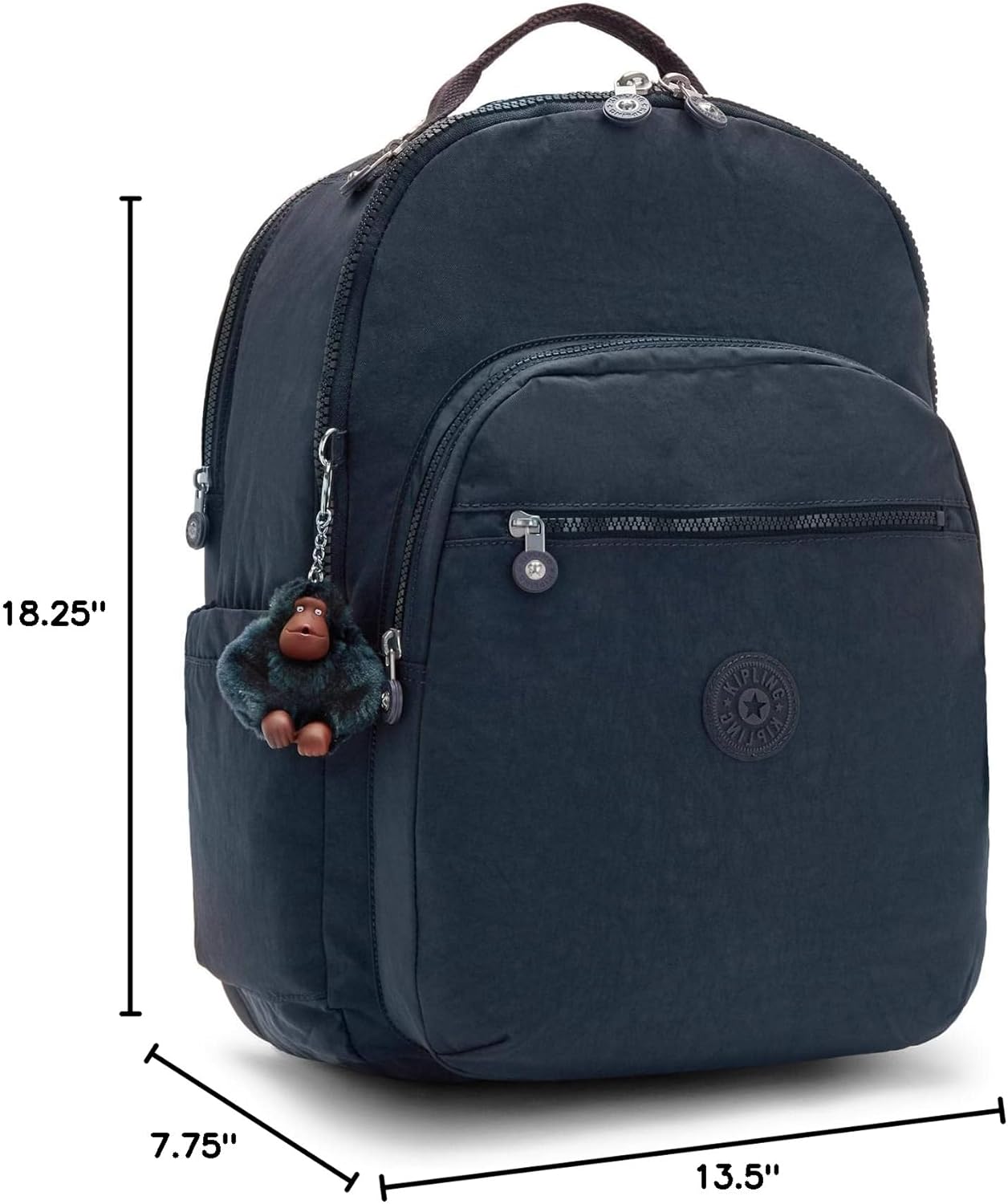 Kipling Seoul, extragroßer 17-Zoll-Laptop-Rucksack für Damen, robust, geräumig, mit gepolsterten Schultergurten, Tasche
