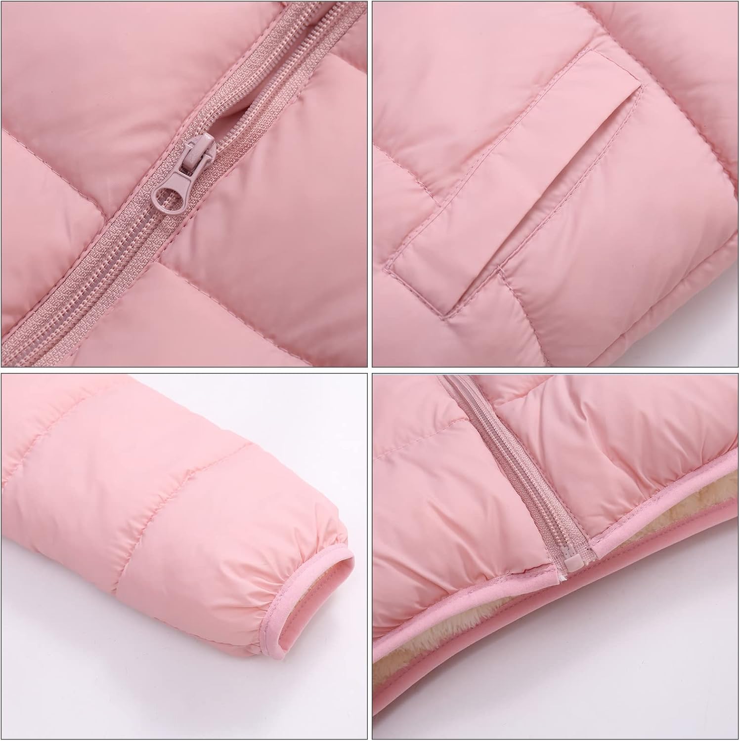 Happy Cherry Toddler Down Jacket Removable Hooded Windproof Snow Winter Coat Outwear