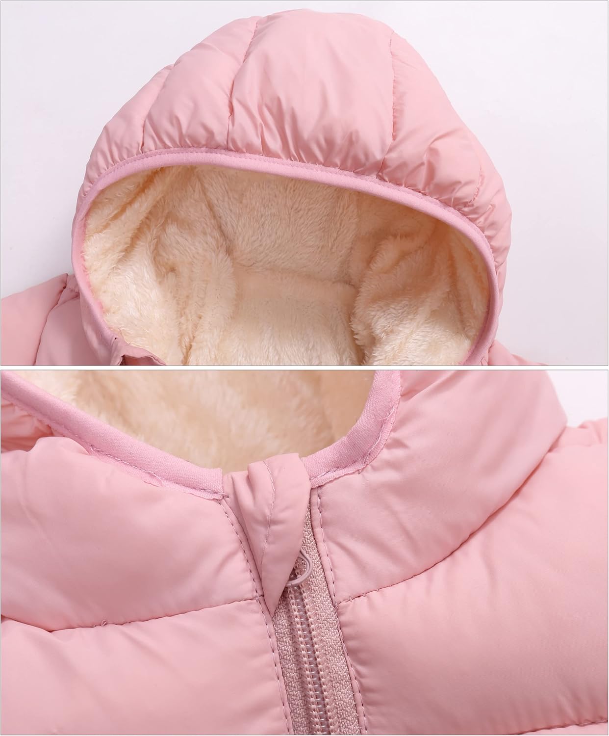 Happy Cherry Toddler Down Jacket Removable Hooded Windproof Snow Winter Coat Outwear
