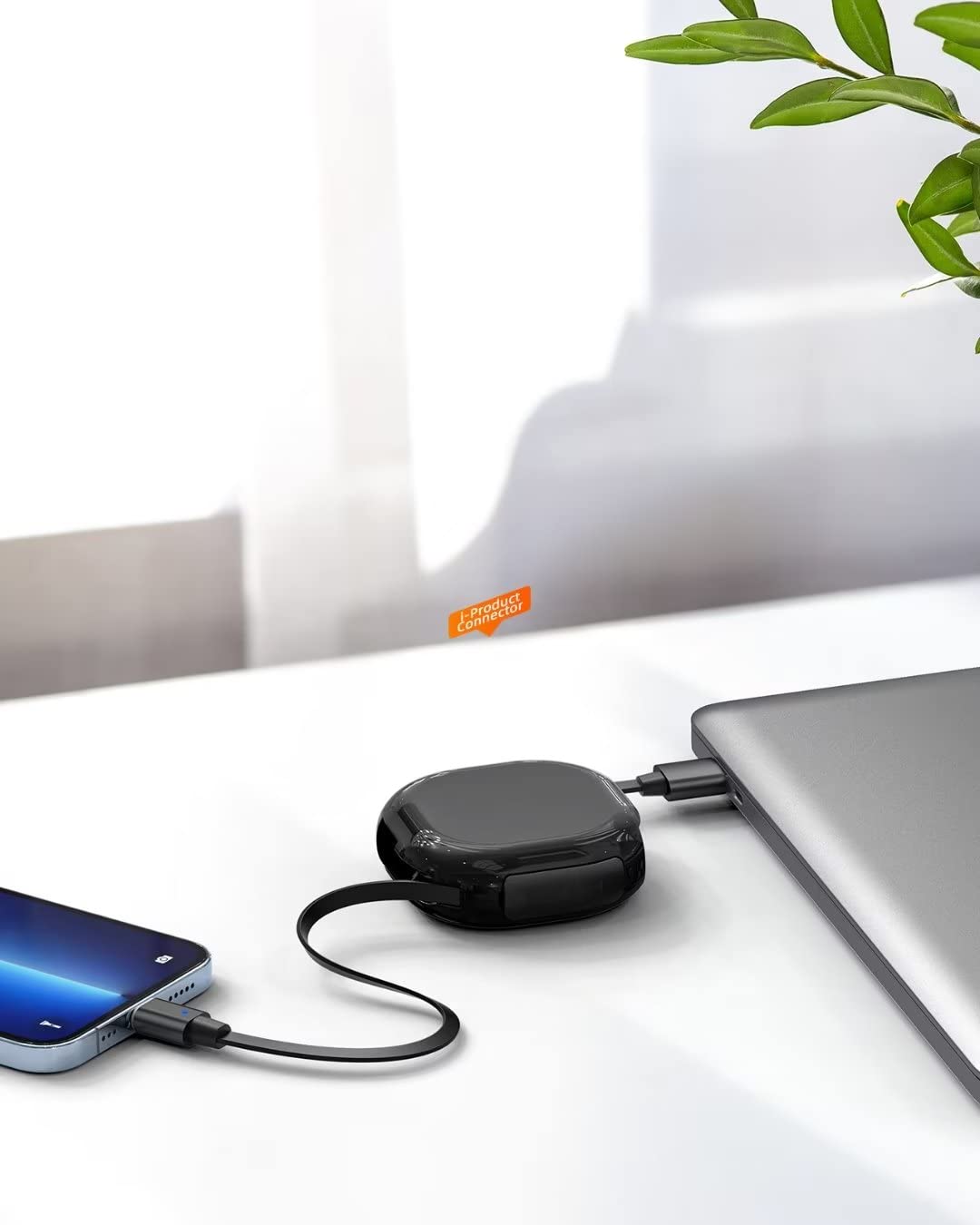 YKZ 3 in 1 자석식 수납형 충전 케이블, 모든 기기에 사용 가능한 Micro USB/Type-C가 있는 3A 여행용 수납형 USB 전화 충전기 코드