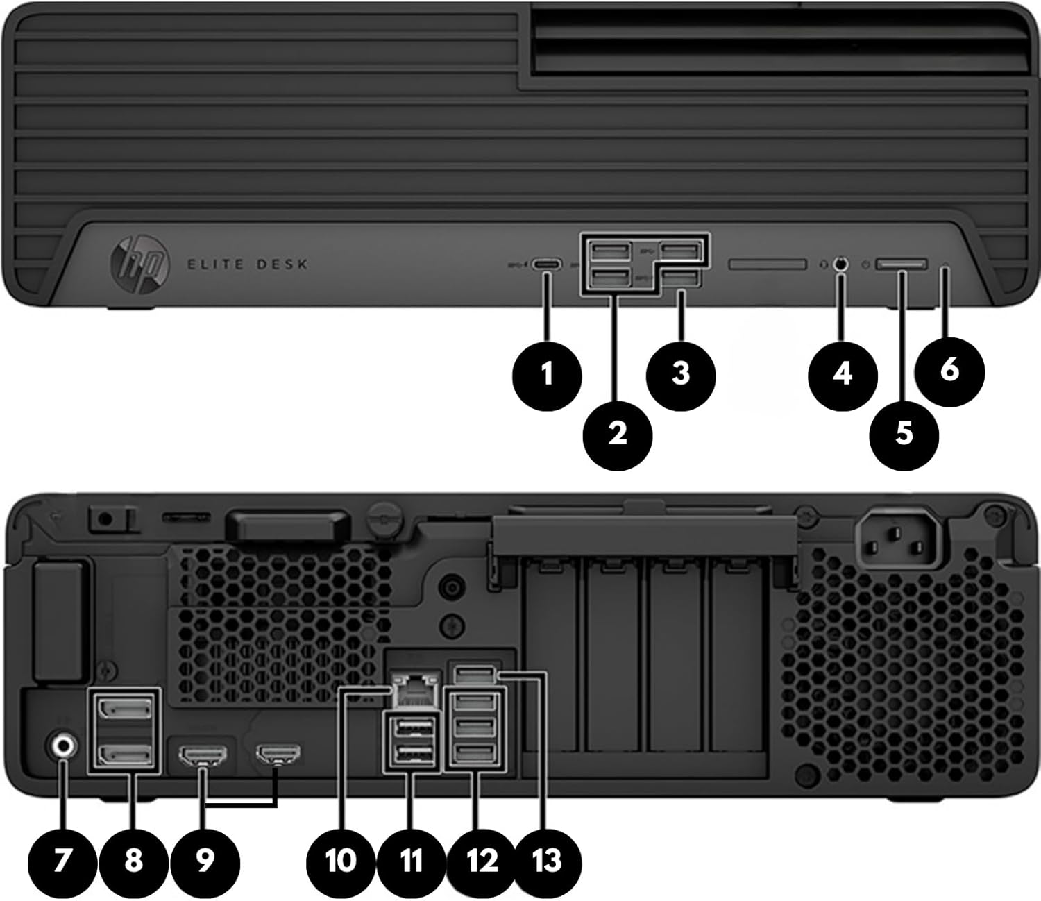 VCI HP Elite 800 G9 SFF, Intel i7-13700 (16 Cores, Beats Intel i9-12900), 16GB DDR5 RAM, 256GB SSD,Wi-Fi, Bluetooth, Wired KB  Mouse, Win 11 Pro 64-bit, Business Desktop Computer Small Form Factor · v3