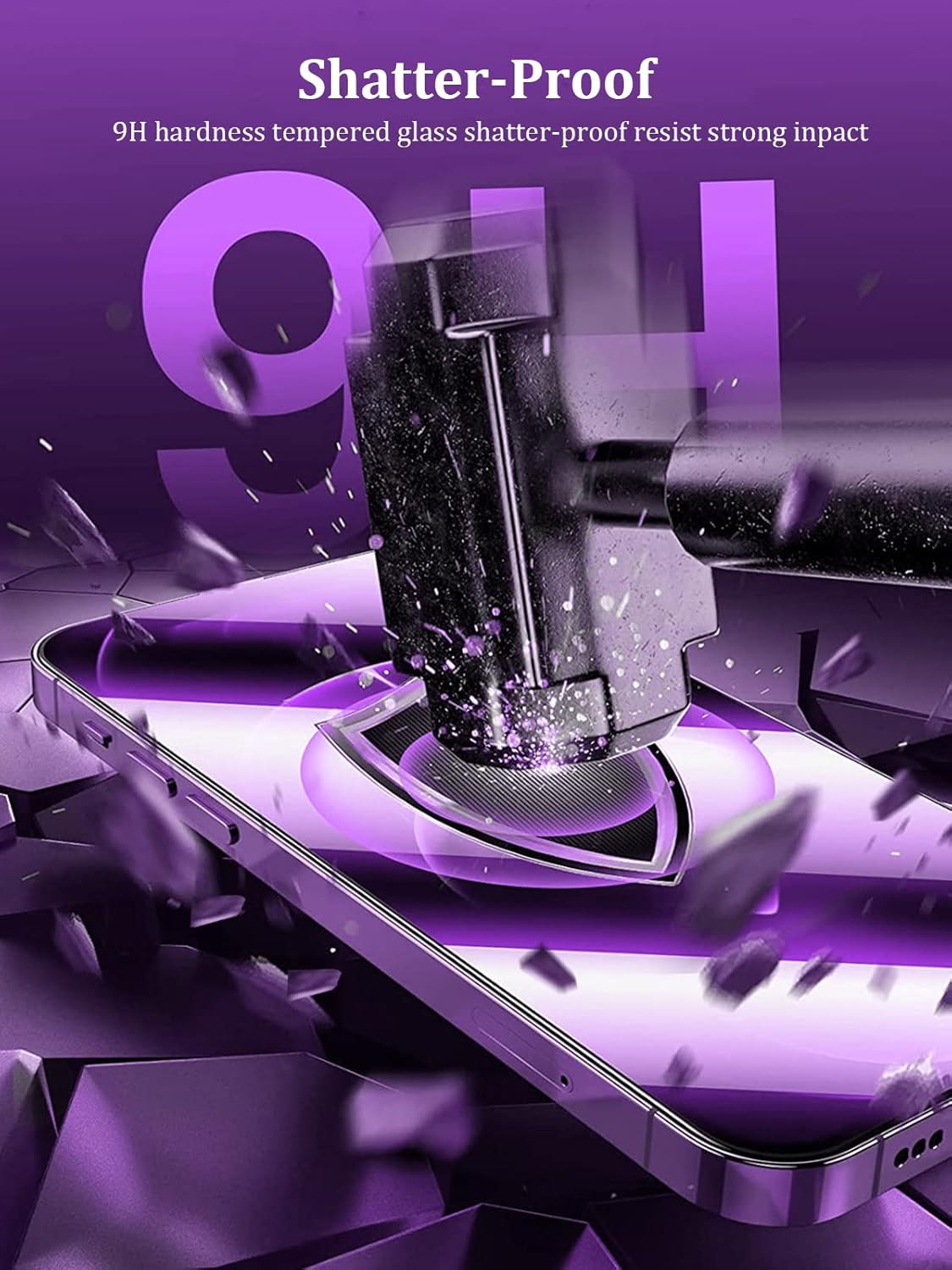 [2 opakowania] Ochraniacz ekranu prywatności kompatybilny z iPhonem 14 Pro Max 6.7 2022 z ochroną obiektywu aparatu, [zestaw do automatycznego wyrównania] Osłona antyszpiegowska ze szkła hartowanego 9H o pełnym pokryciu