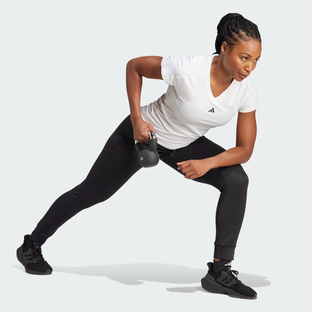 Adidas Damskie spodnie z polaru Aeroready Game and Go Regular Stożkowe