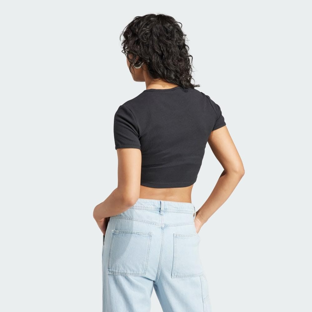 adidas Originals Womens Essentials Ribbed T-Shirt