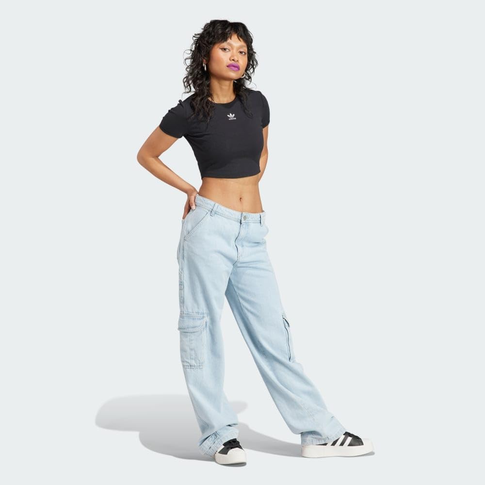 adidas Originals Womens Essentials Ribbed T-Shirt