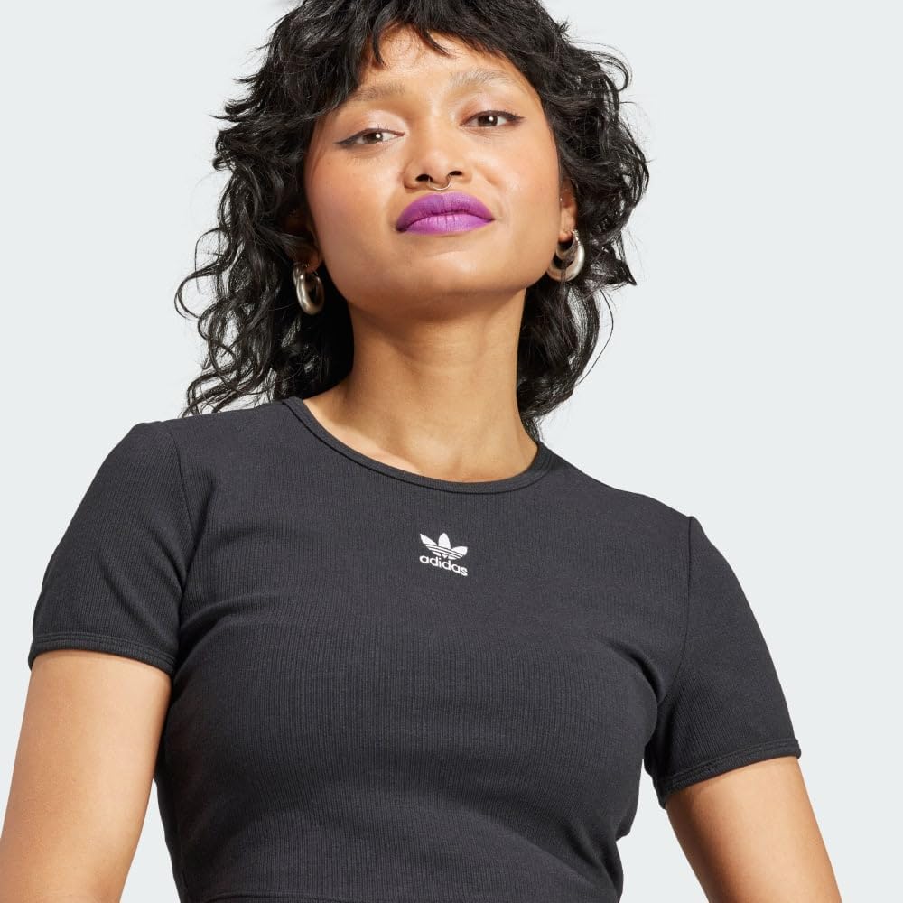 adidas Originals Womens Essentials Ribbed T-Shirt