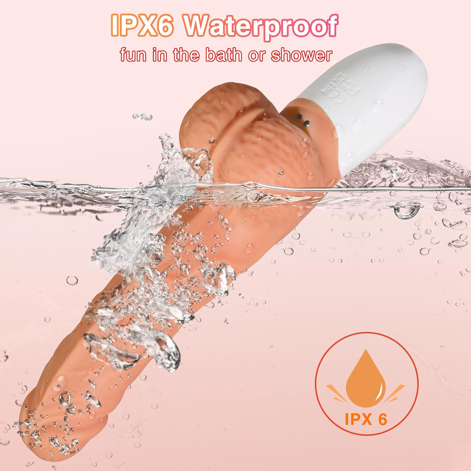 Realistische dildo voor vrouwen met seksmachine, met 10 vibrerende stuwstanden voor G-spot, anale stimulatie van de clitoris, siliconen vibrator met afstandsbediening, seksspeeltje voor volwassenen (vlees)