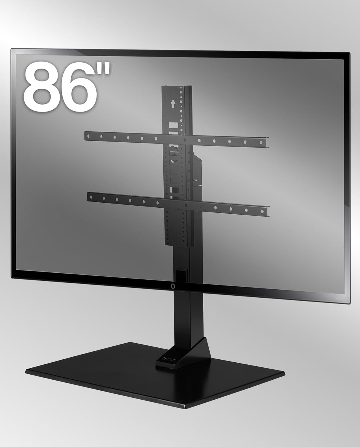 SANUS Evrensel TV Standı - 86'ya Kadar Ekranlar İçin Büyük Döner Taban Yedek TV Standı - Döner 70 Derece Yüksekliği Ayarlar 8" - Sony, Vizio TCL amp ile uyumlu; Daha fazla