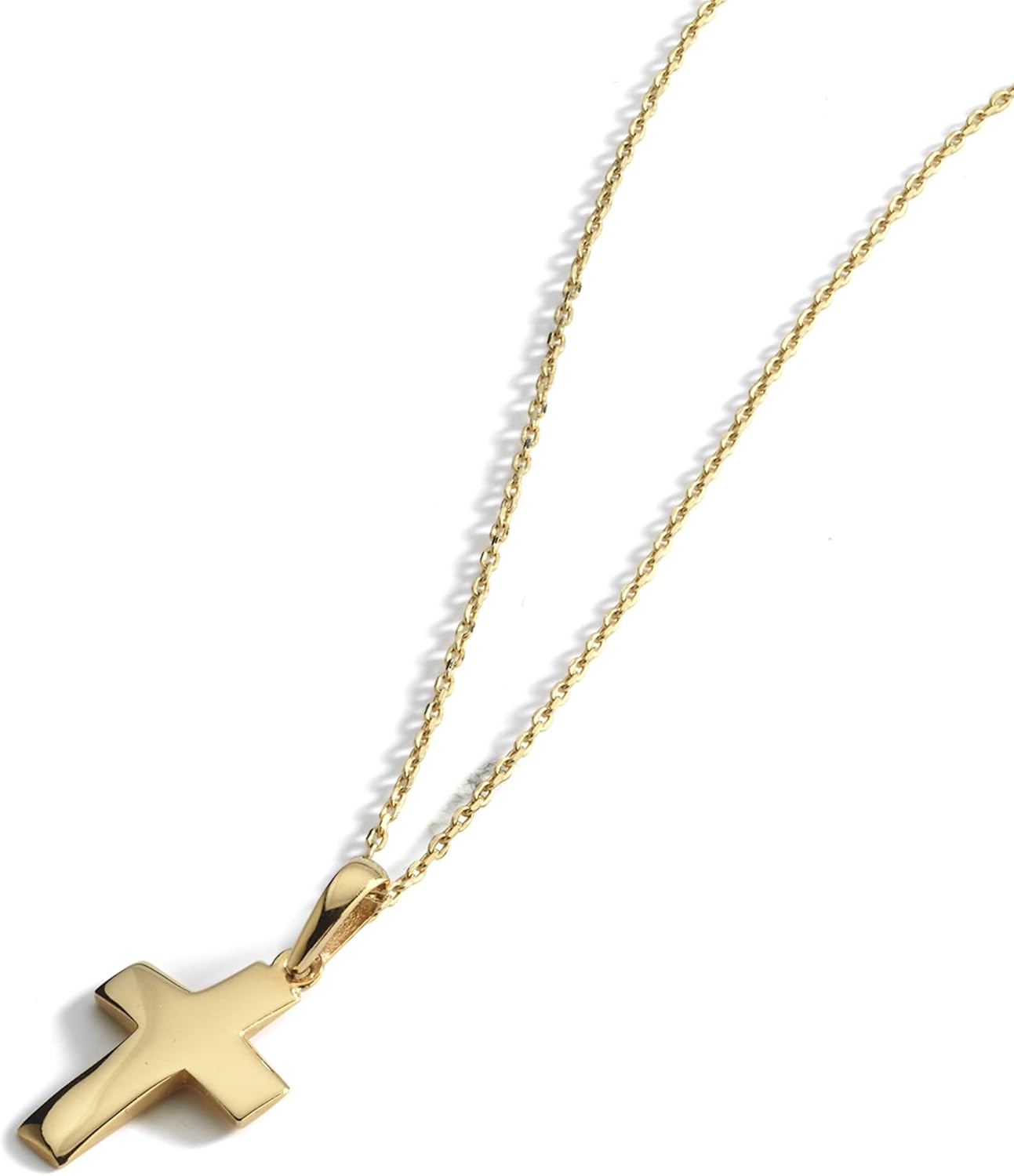 14K Solid Gold Cross Necklace for Women, Women’s Cross Necklace | Christian Necklace, Crucifix Necklace, 14K Solid Gold and Gold Plated Options Gift for Her · v4