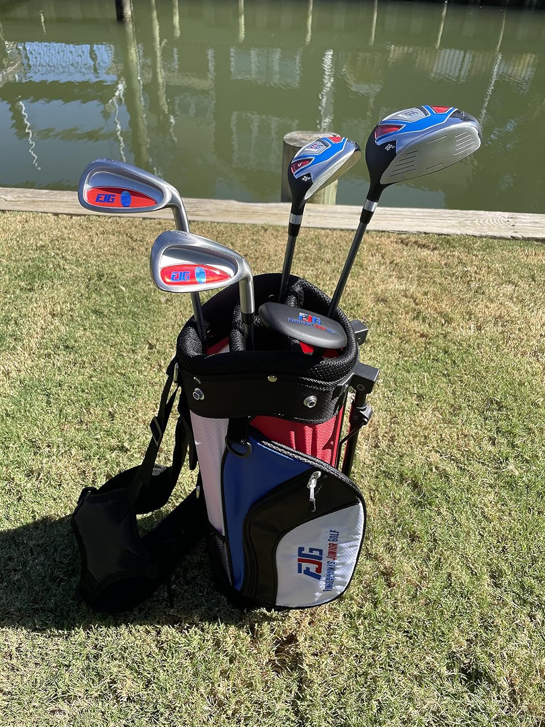 Fingerprints Junior Golf Club Set - Perfect for Junior Golfers - Left-Handed  Right-Handed Options - Complete Set in Multiple Sizes with Driver, Hybrid, 7i, PW, Putter amp; Stylish Stand Bag · v3