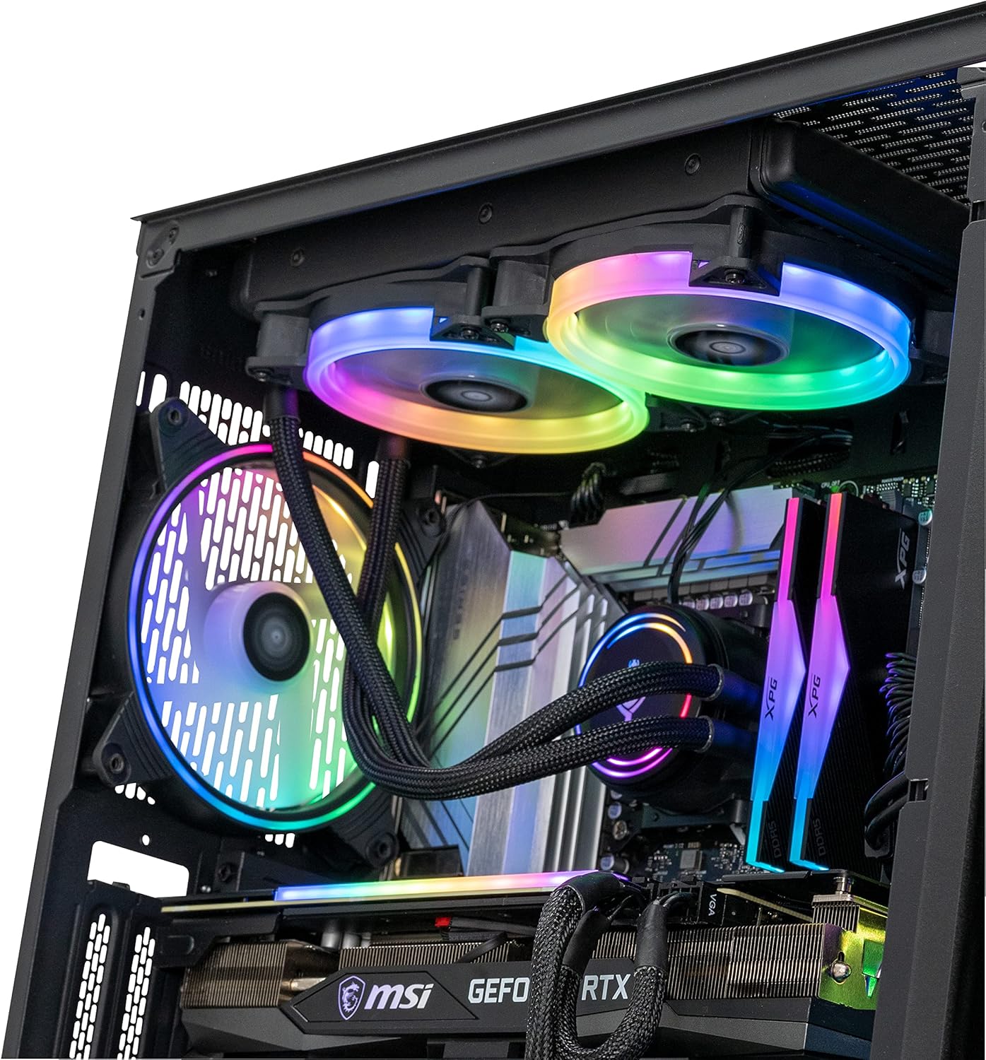 YEYIAN Yari X13 Gaming PC Intel Core i7 13700KF 5.40 GHz, Geforce RTX 3070 Ti Desktop Computer, 32GB DDR5 5200Mhz, 1TB SSD   2TB HDD, 850W Gold PSU Liquid Cooler, Z790 Chipset VR Ready PC, Win 11 Home · v6