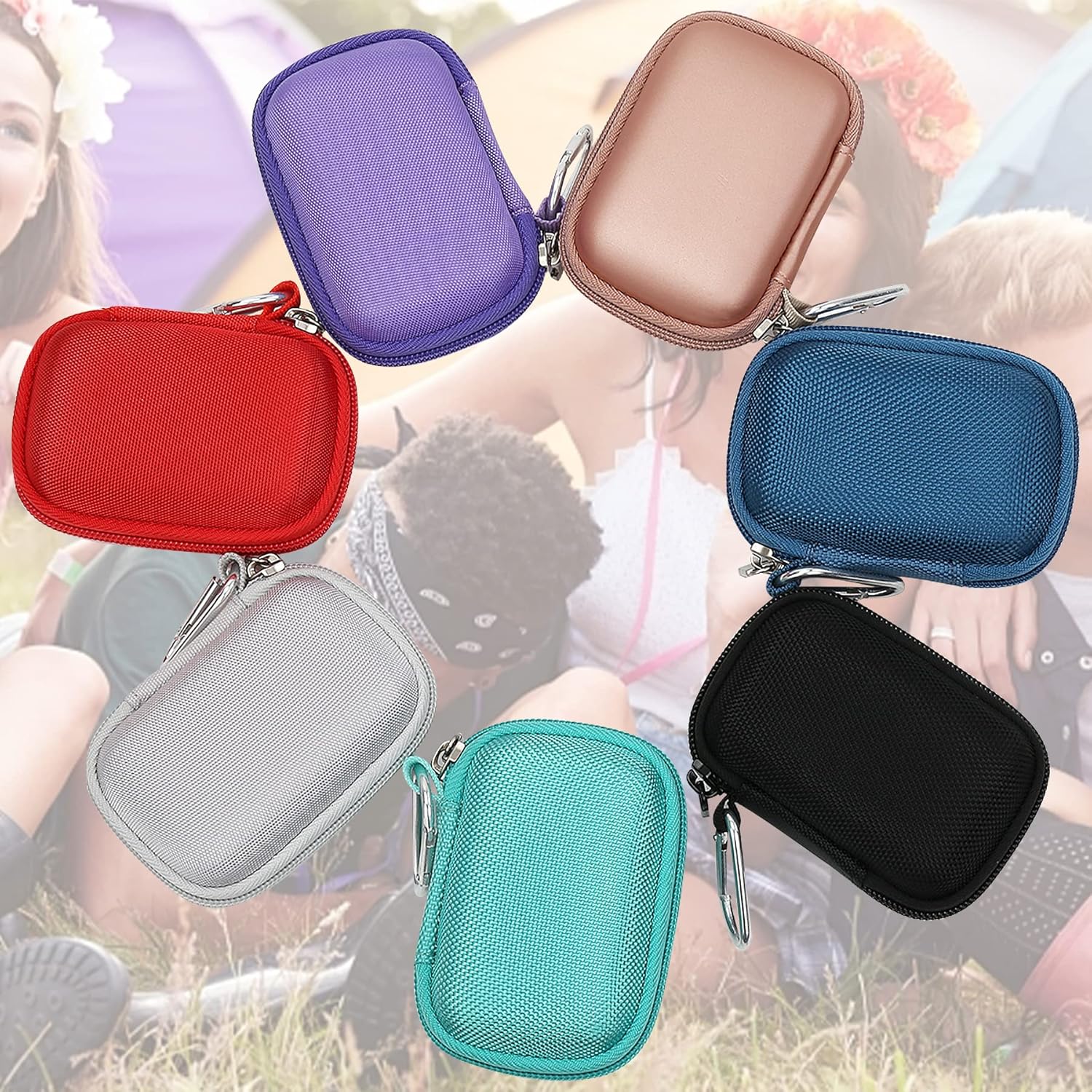เคสแข็งสำหรับเดินทางของ Khanka เข้ากันได้กับ iWALK/Charmast/KKD/Abnoys/VEGER/Taegila เครื่องชาร์จแบบพกพาขนาดเล็ก 3350mAh 4500mAh 4800mAh 5000mAh 5200mAh 8000mAh พาวเวอร์แบงค์ขนาดเล็กพิเศษ เฉพาะเคส (สีน้ำเงินอมเขียว)