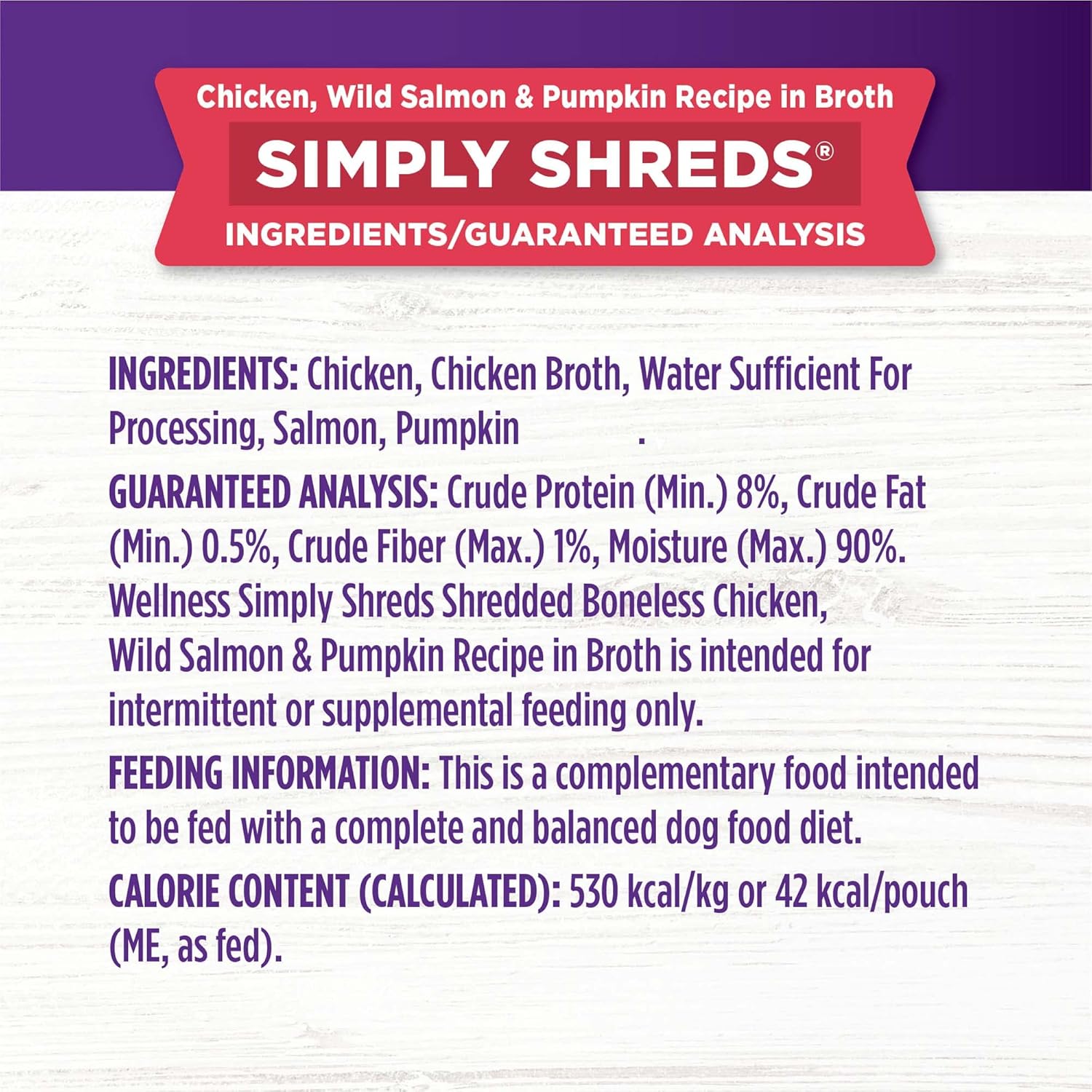 طعام الحيوانات الأليفة الطبيعي Wellness، عبوة متنوعة من Simply Shreds، 2.8 أونصة (عبوة من 12 قطعة): خليط أو زينة أو وجبة خفيفة عالية البروتين